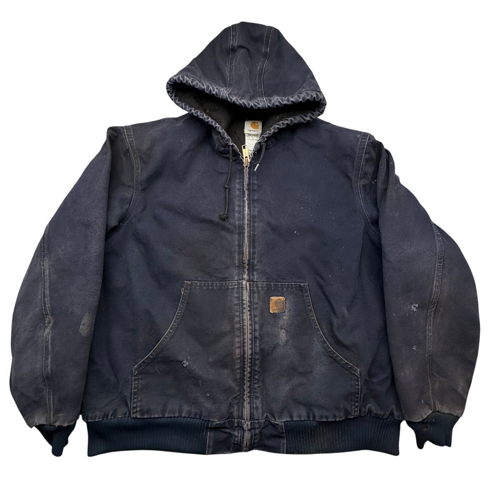 Carhartt VTG Carhartt J130 Sandstone Jacket XL Insulated Distressed Size US XL / EU 56 / 4 - 1 Thumbnail