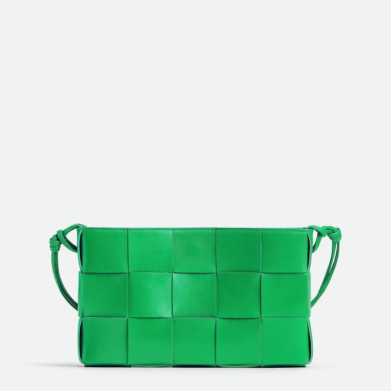 Bottega Veneta o1n1vont1124 Size: OS / Cassette Pouch On Strap in Green Size ONE SIZE - 1 Thumbnail