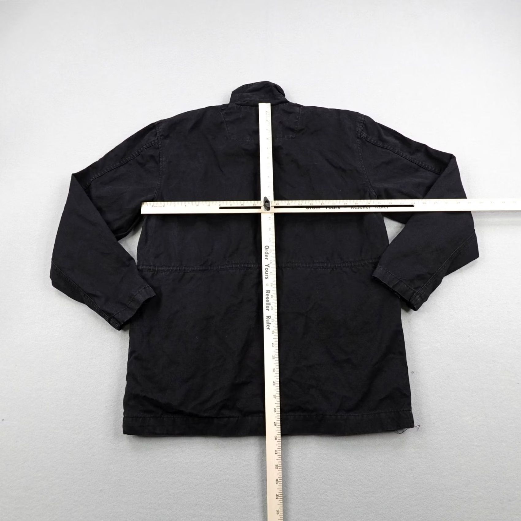 Quiksilver Quiksilver Jacket Mens M Black Full Zip Magnet Button Military Field Coat Jacket Size US M / EU 48-50 / 2 - 4 Thumbnail