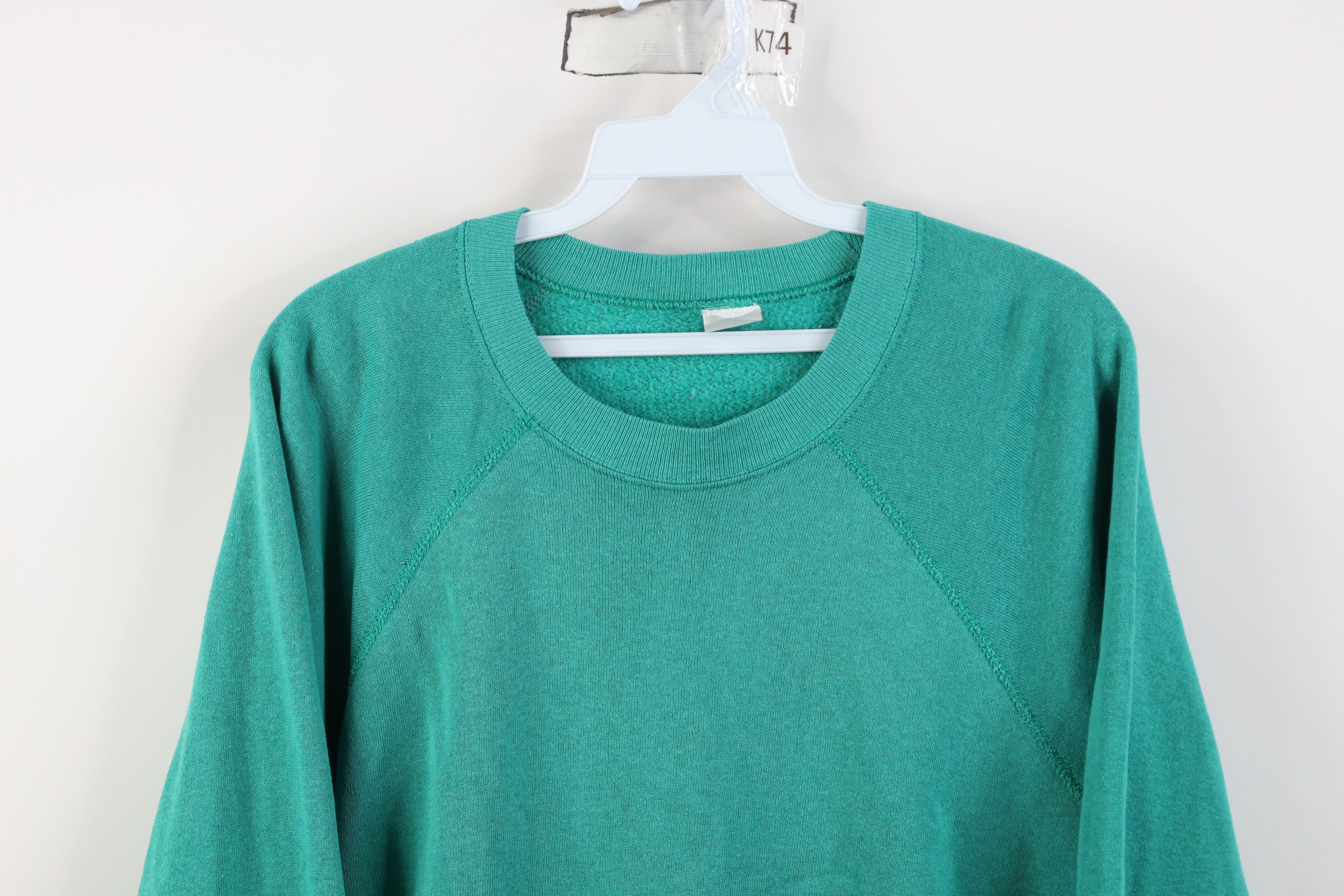 Vintage Vintage 70s 80s Streetwear Crewneck Sweatshirt Seafoam USA Size US L / EU 52-54 / 3 - 2 Thumbnail