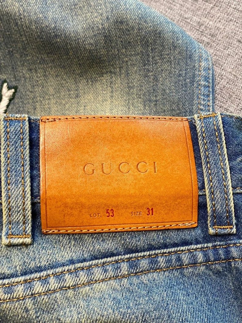 Gucci Gucci Patterned straight pants jeans 2502-Nextarrow Size US 31 - 5 Thumbnail