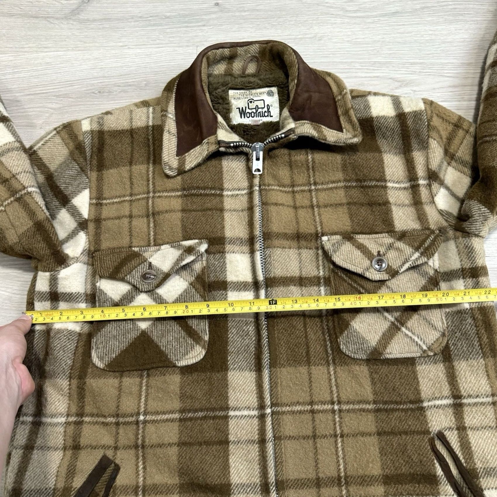 Vintage VINTAGE Woolrich Coat or Jacket Wool Plaid 3-in-1 Wool Blanket Lined Mid-Length Brown Mens M Size US M / EU 48-50 / 2 - 7 Thumbnail