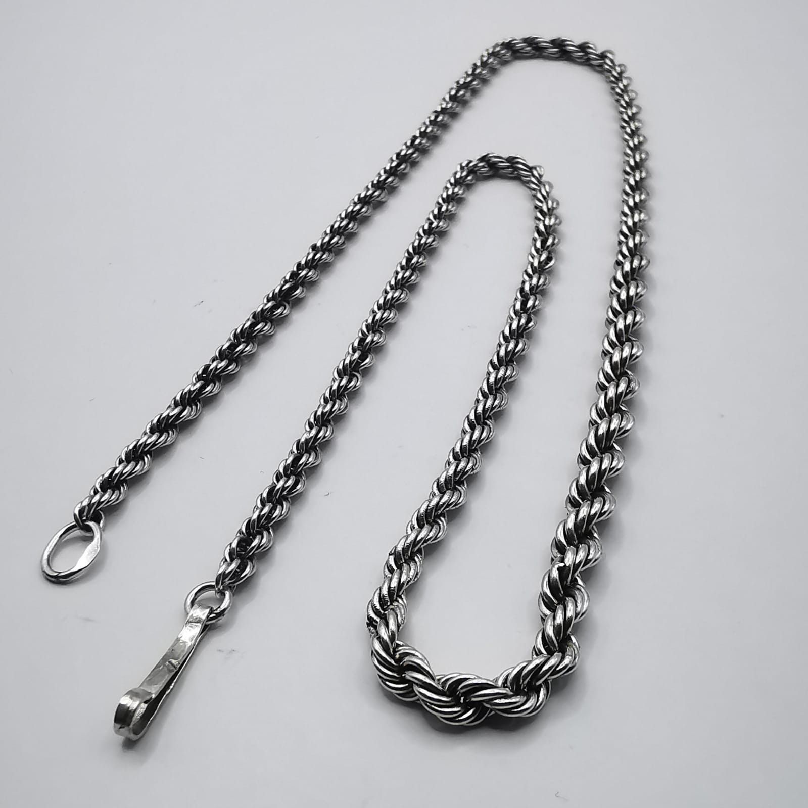 Sterling Silver × Vintage Vintage Statement Jewelry Chain, 925 Sterling Silver 19,49g Size ONE SIZE - 1 Thumbnail