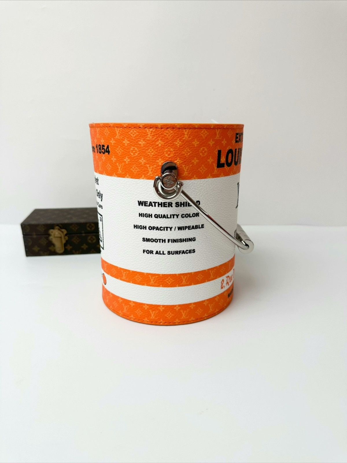 Louis Vuitton Louis Vuitton Orange White Paint Can Monogram Bag Size ONE SIZE - 8 Thumbnail