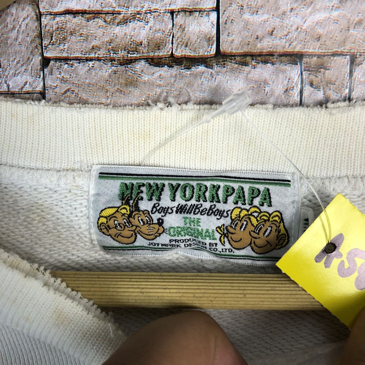 Vintage 1984 New York Papa vintage White Sweatshirt #A554 Size US M / EU 48-50 / 2 - 10 Thumbnail