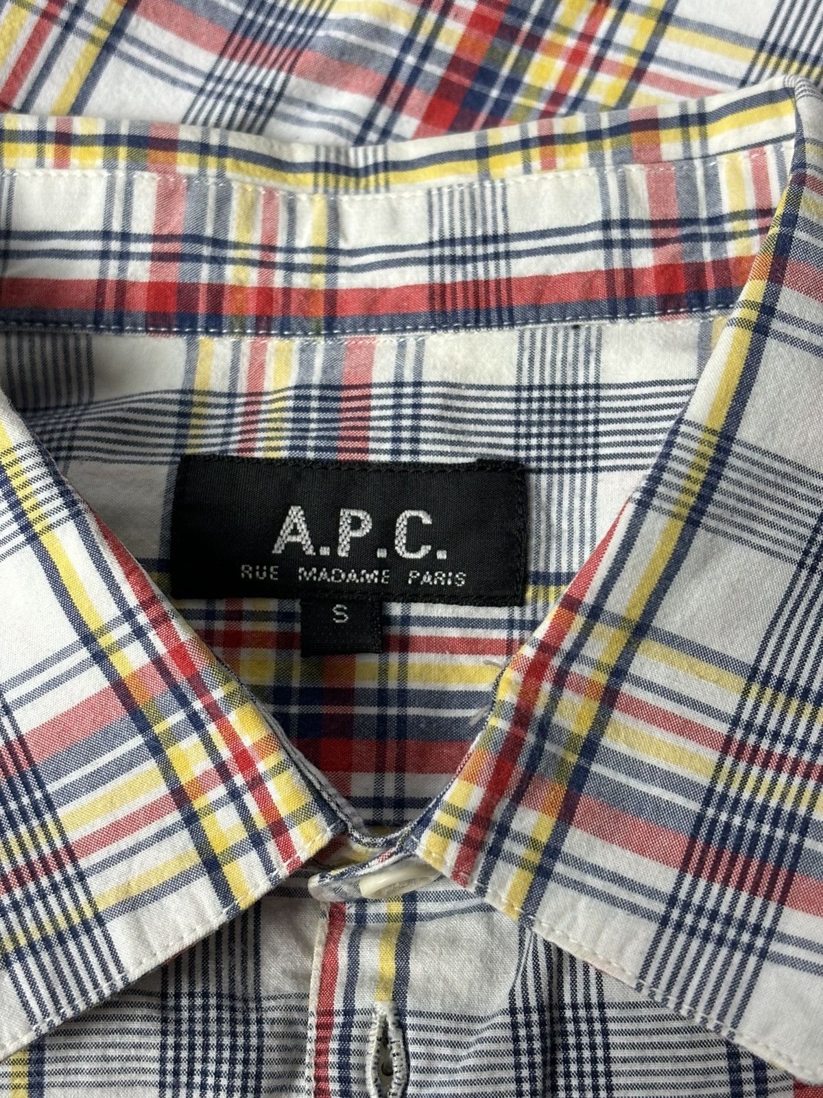 A.P.C. APC (a.p.c) Checked Cotton Shirt size S Size US S / EU 44-46 / 1 - 4 Thumbnail