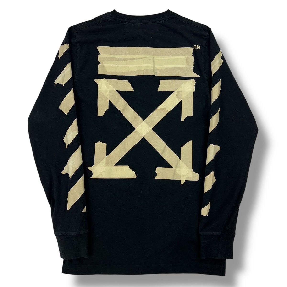 Off-White Off-White Tape Arrows Black Long Sleeve T Shirt Size US S / EU 44-46 / 1 - 2 Thumbnail