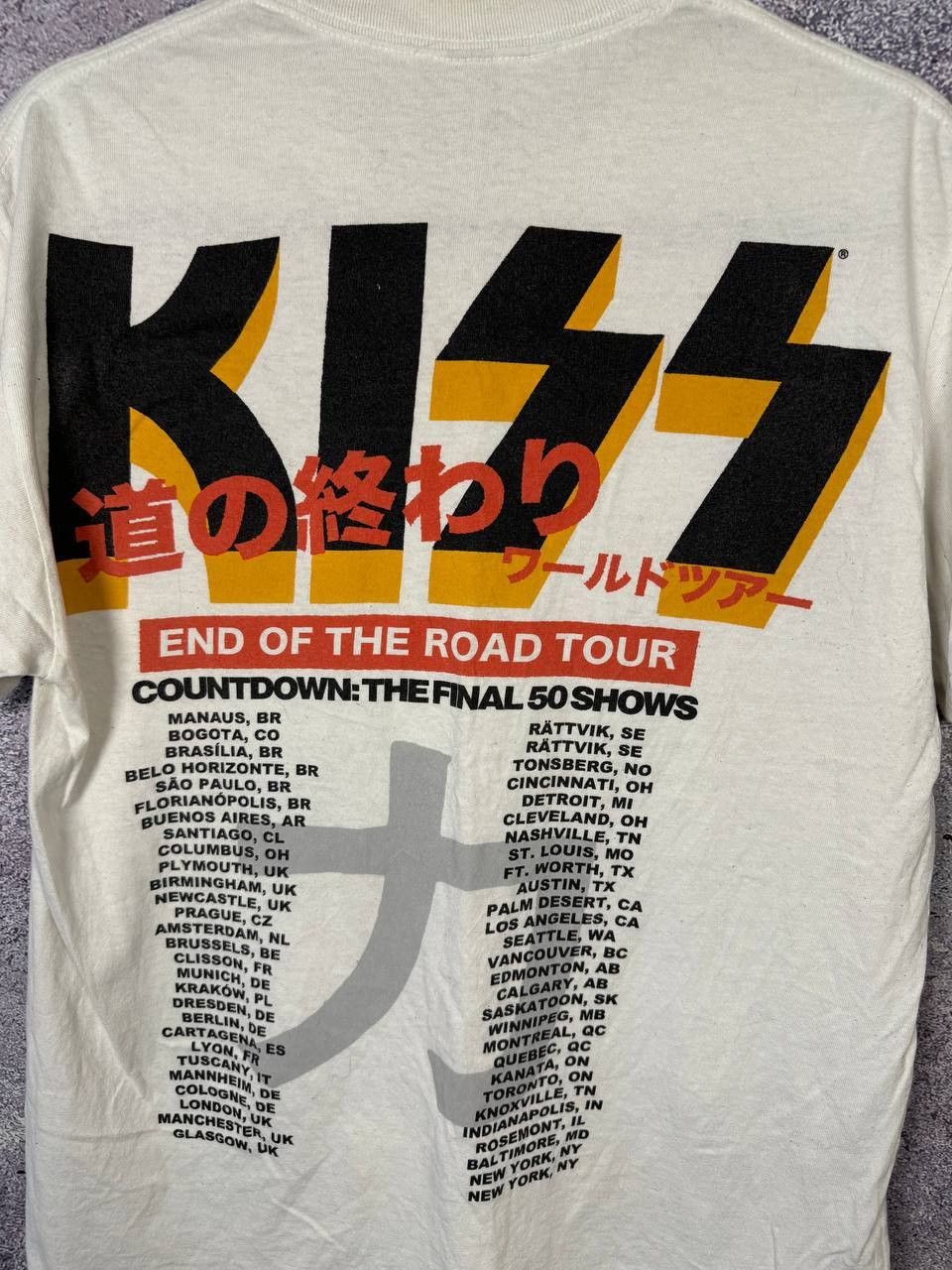 Band Tees KISS End Of The Road Tour T-Shirt Countdown Final Concert Size US S / EU 44-46 / 1 - 12 Thumbnail