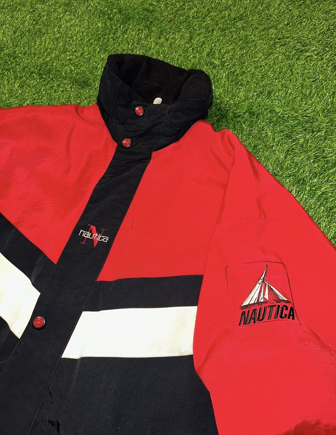 Nautica × Vintage Vintage Nautica Sailing Competition Jacket Size Large Size US L / EU 52-54 / 3 - 3 Thumbnail