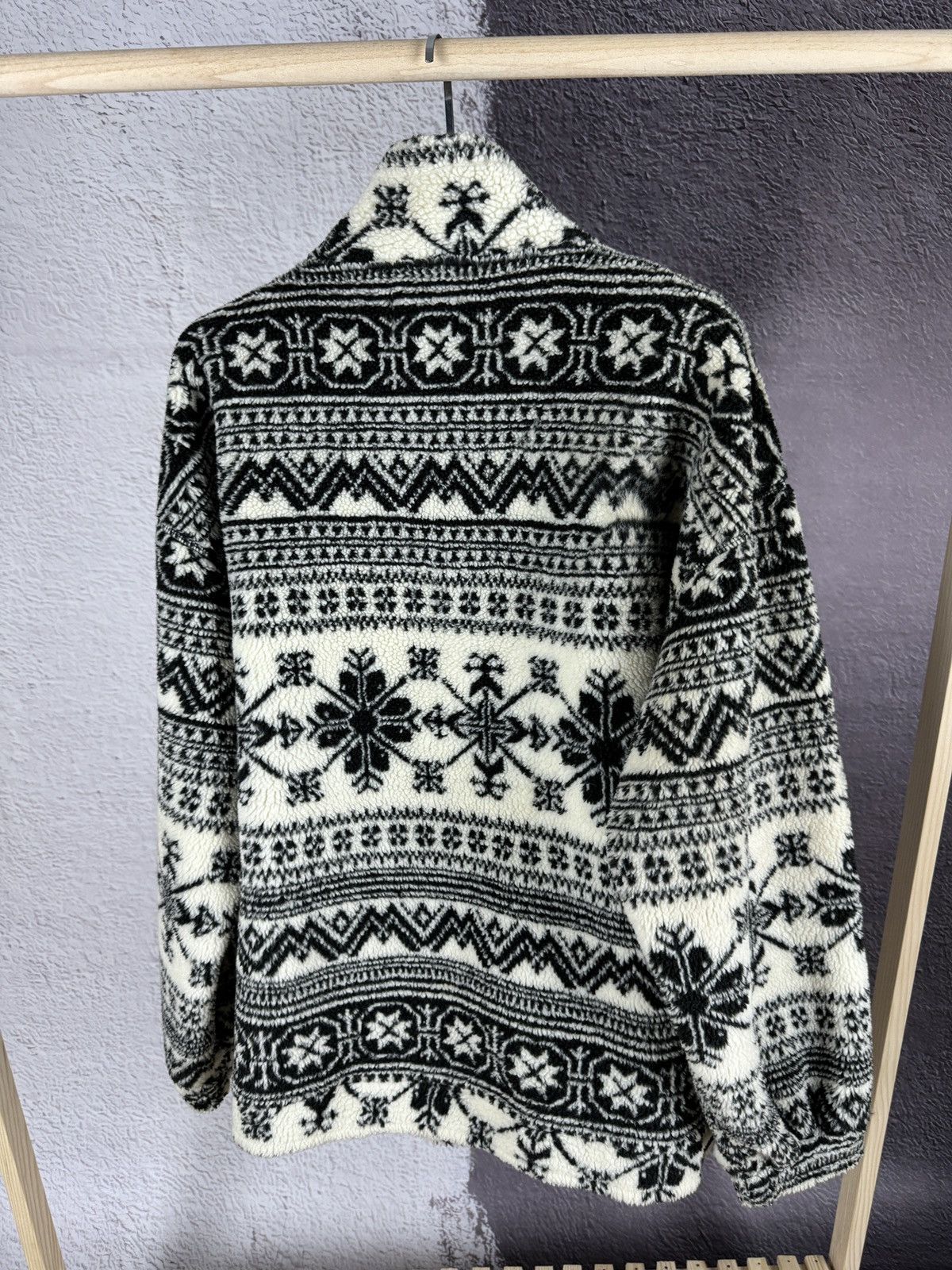 Vintage Vintage 90s Full Print half zip riri American fleece Size US M / EU 48-50 / 2 - 15 Thumbnail