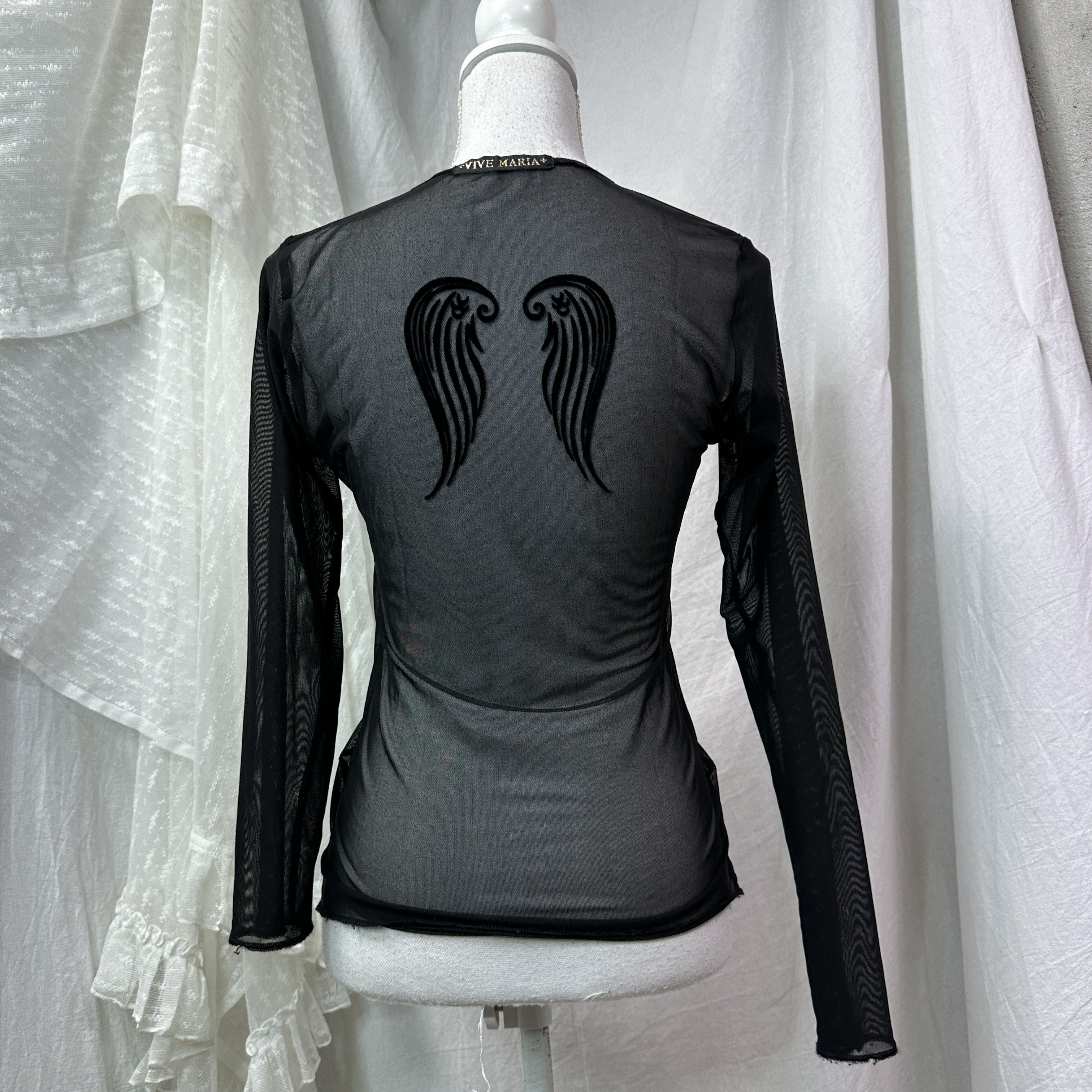 Vintage Vintage Avant Garde Vive Maria Fallen Angel Longsleeve Y2K Size S / US 4 / IT 40 - 1 Thumbnail