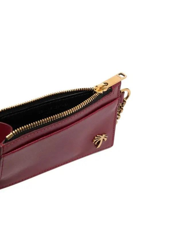 Palm Angels o1mle0425 Size: OS / Beach Chain Card Holder in Ruby Size ONE SIZE - 3 Thumbnail