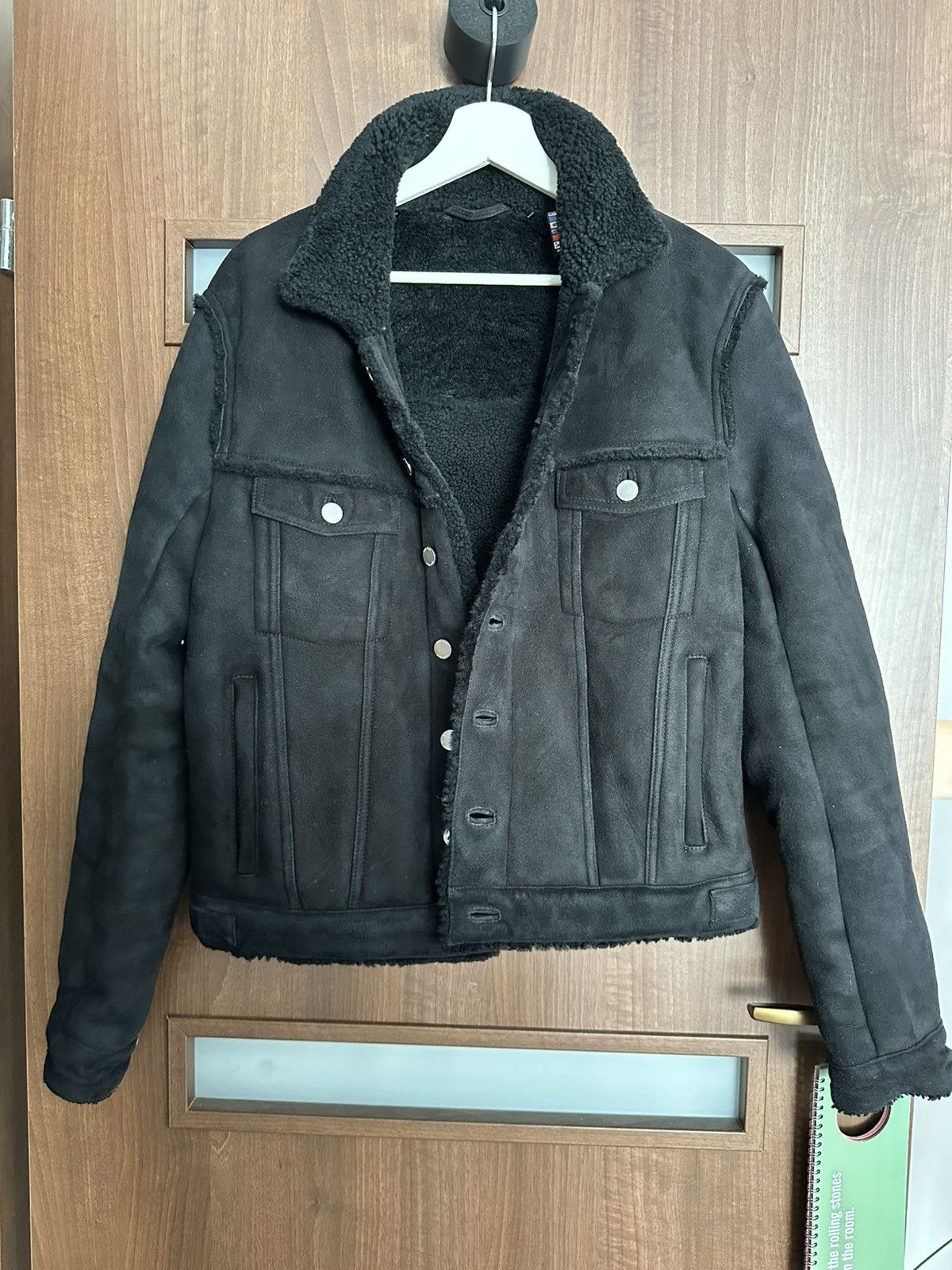 Boda Skins spanish merino shearling trucker jacket