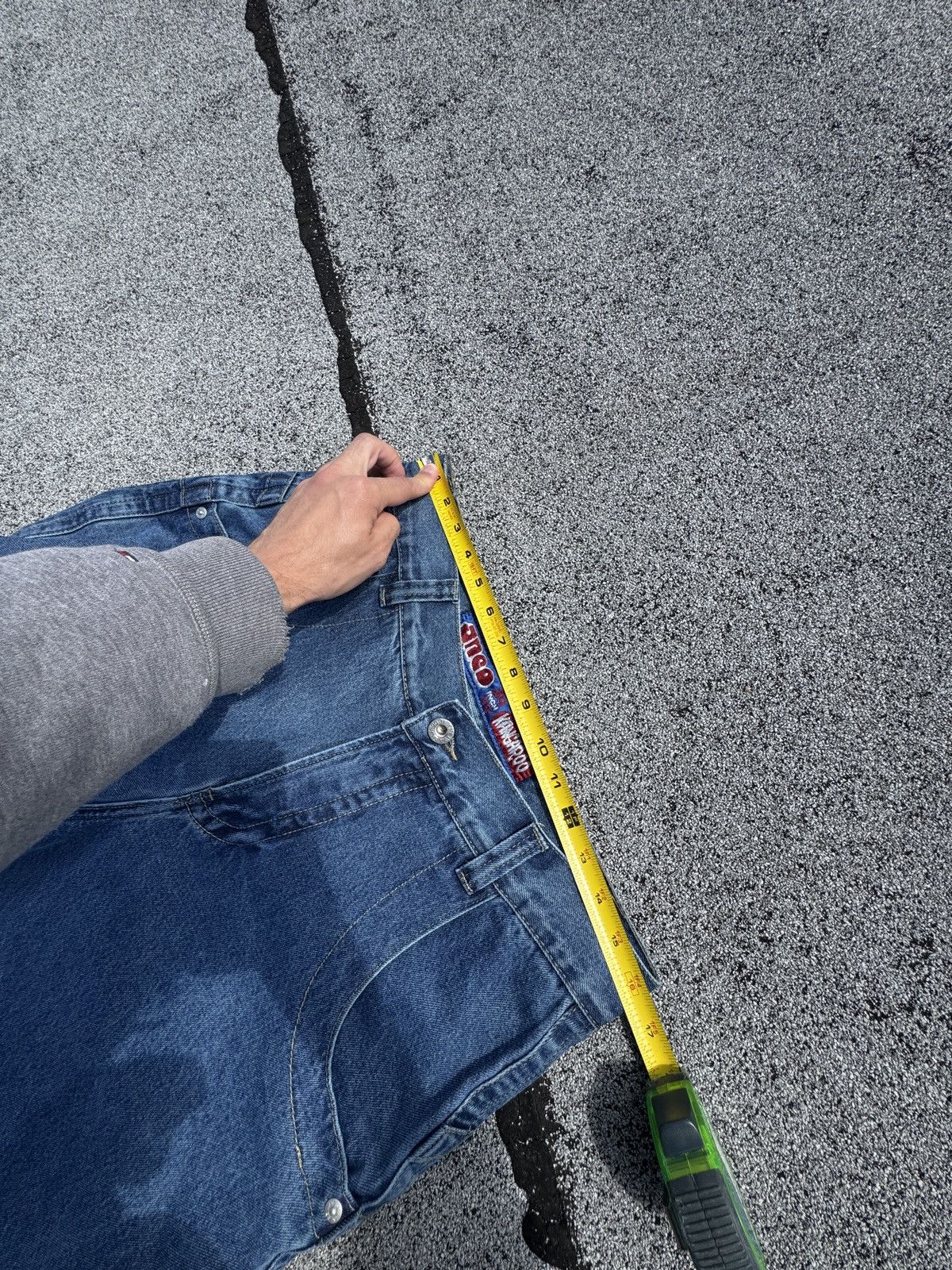 JNCO Kangaroo Jeans 90s/Y2K Baggy Skater Rave Embroidered Pkt Size US 30 / EU 46 - 15 Thumbnail