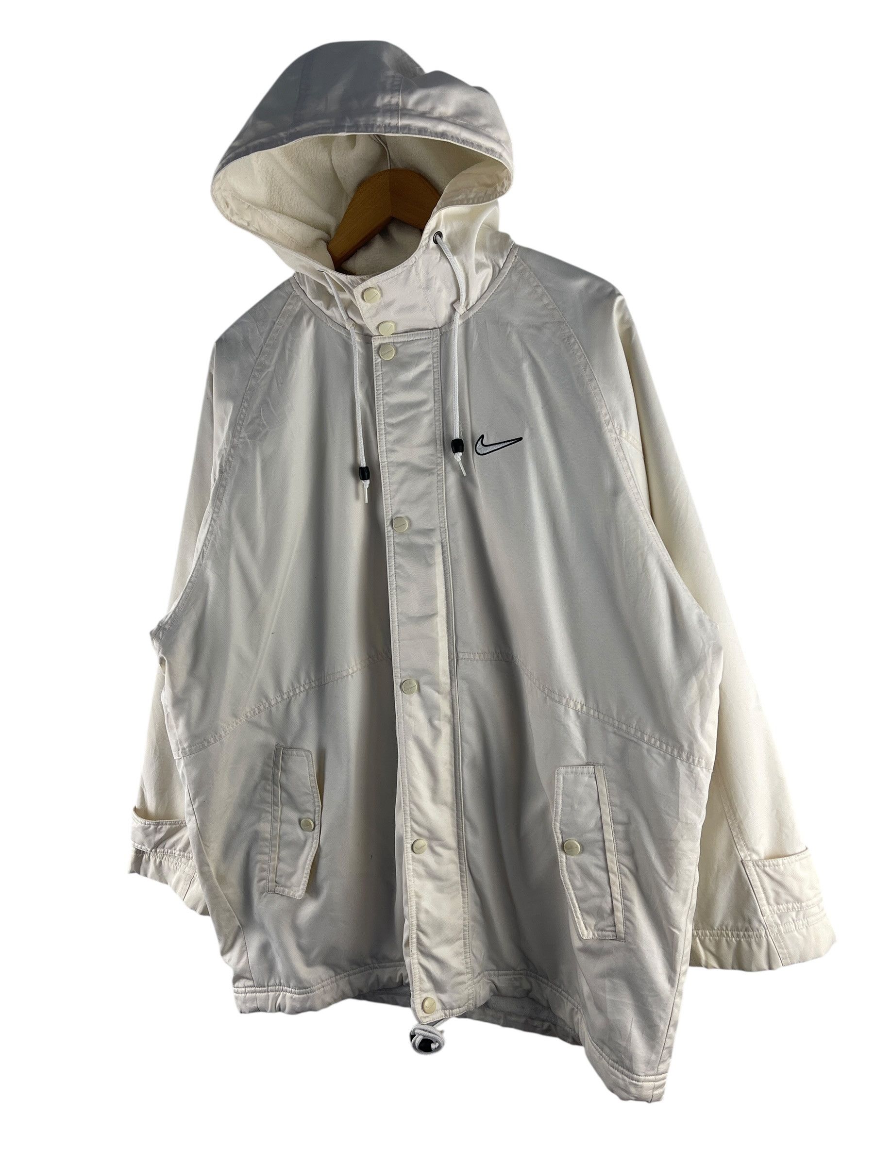 Nike Vintage Nike Big Swoosh Hooded Windbreaker Jacket Size US M / EU 48-50 / 2 - 5 Thumbnail