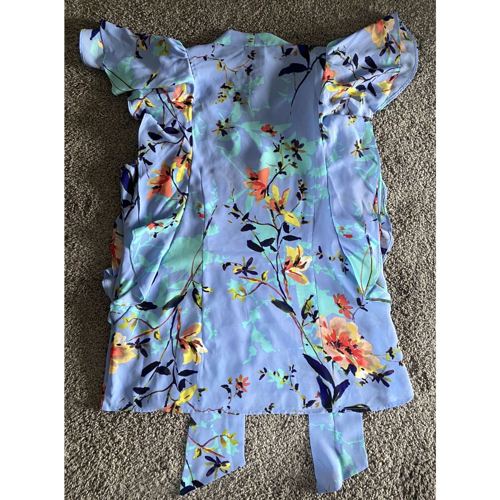 Worthington **Worthington Women’s Swiss Blue Floral Blouse Medium** User: Worthington Women’s Swiss Blue Floral Blouse Medium Size M / US 6-8 / IT 42-44 - 2 Thumbnail