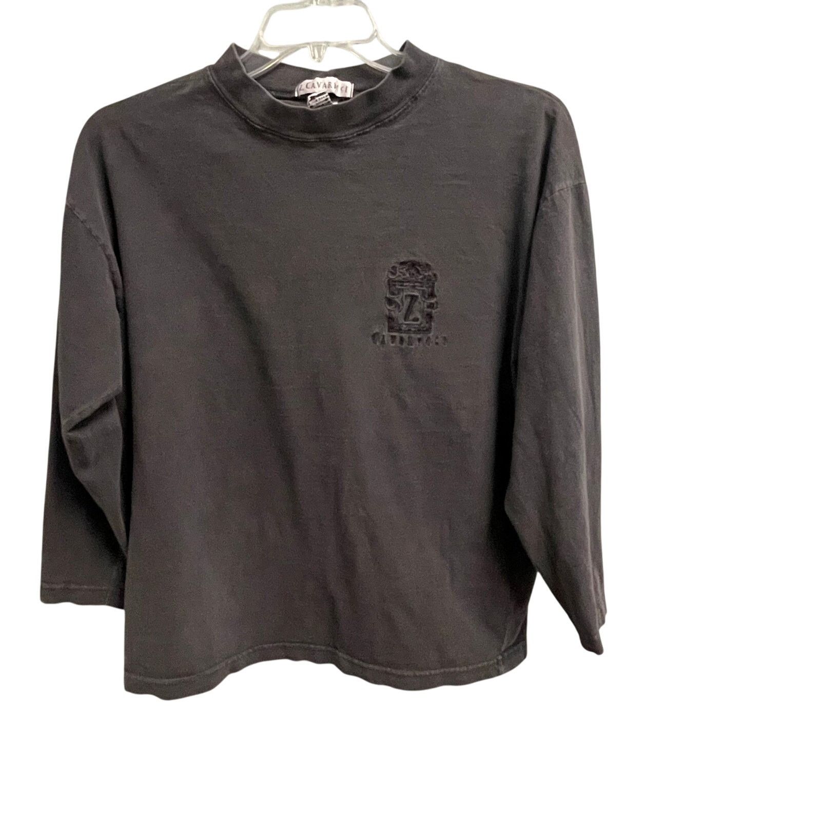 Other Z Cavaricci Vintage Black Long Sleeve Shirt Mock Neck Small Size US S / EU 44-46 / 1 - 1 Thumbnail