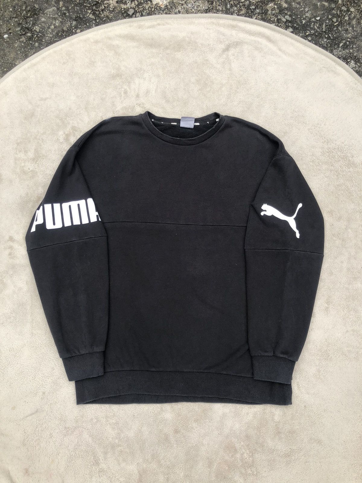 Puma Vintage Puma Big Logo Spellout Oversize Sweatshirt Size US XL / EU 56 / 4 - 2 Thumbnail