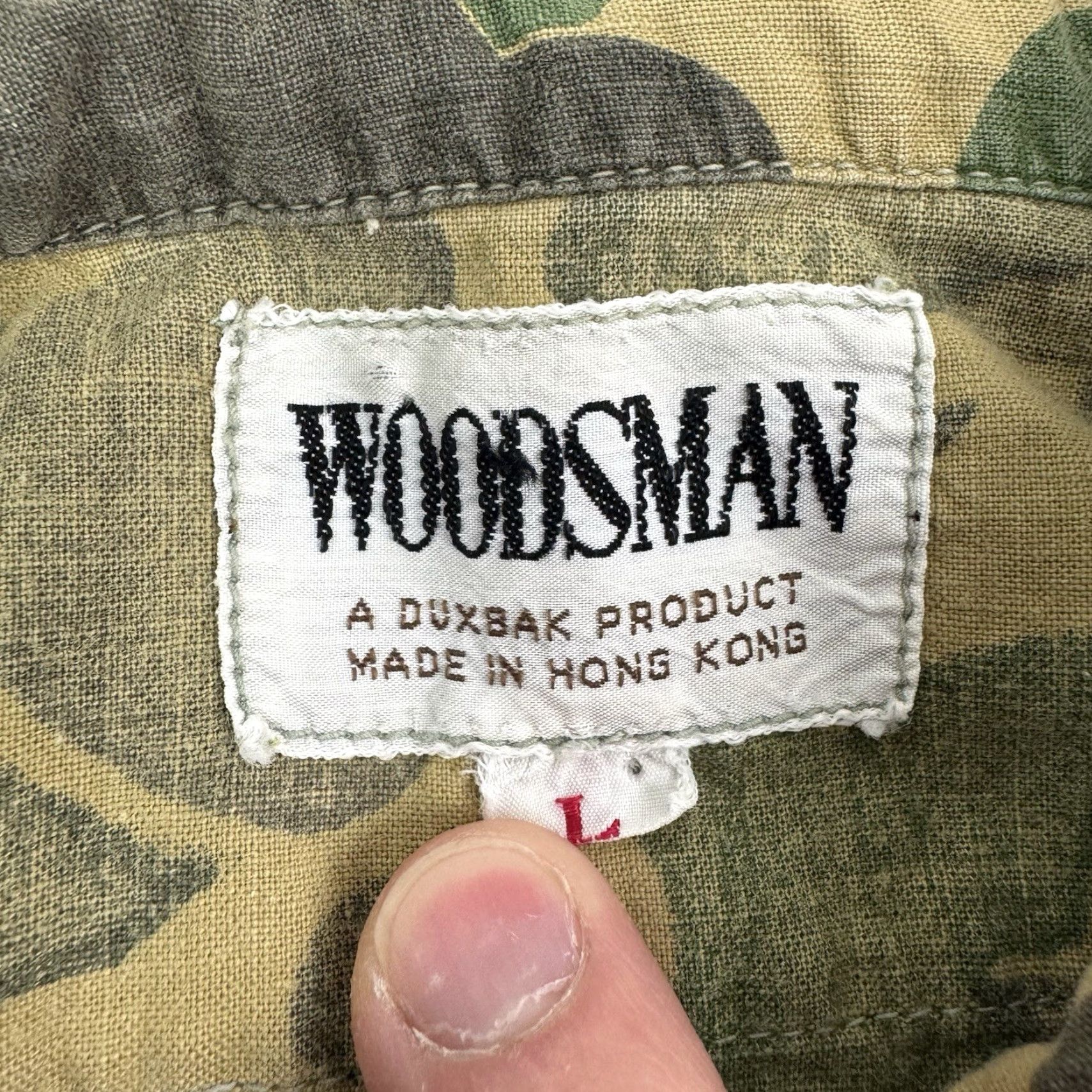 Vintage VINTAGE Woodsman Hunting Shirt Camouflage Outdoor Long Sleeve Adult Large Green 80s Men Size US L / EU 52-54 / 3 - 4 Thumbnail