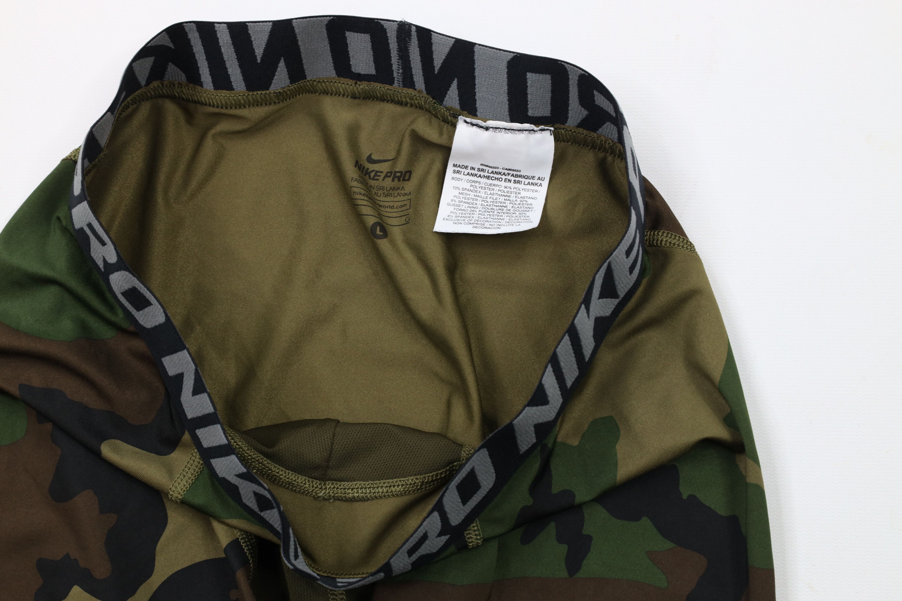 Nike × Vintage Vintage Nike Pro Combat Camouflage Tights Spandex Pants Size US 36 / EU 52 - 6 Thumbnail