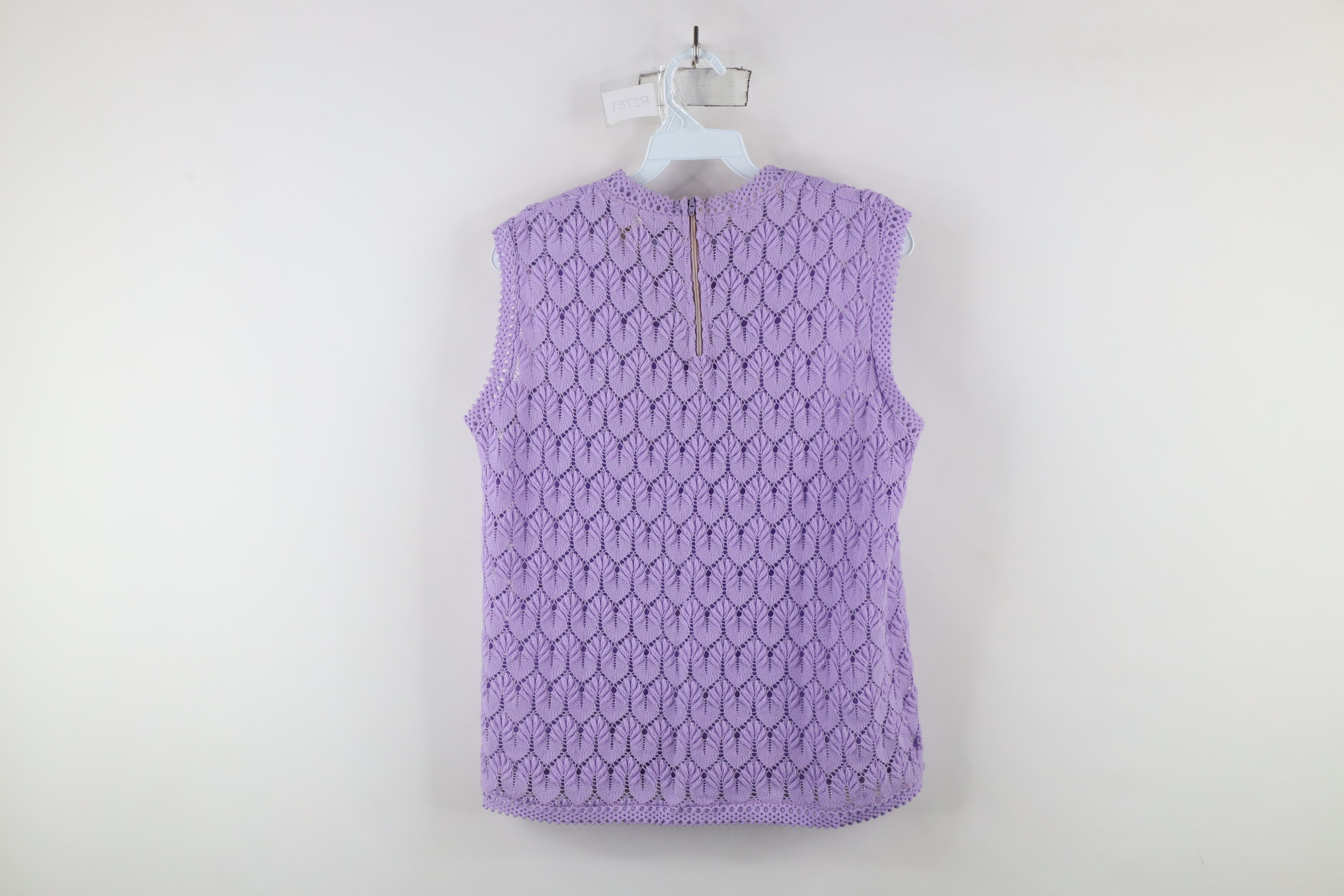 Vintage Vintage 70s Streetwear Crochet Knit Sleeveless Sweater Japan Size XS / US 0-2 / IT 36-38 - 13 Thumbnail