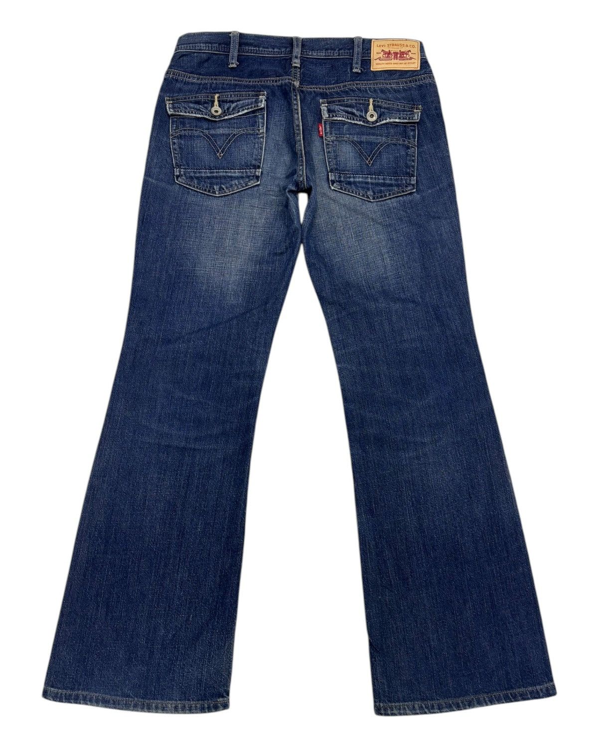 Levi's 🔥LEVIS STRAUSS BOOTCUT DENIM FLARED JEANS Size 30" / US 8 / IT 44 - 2 Thumbnail