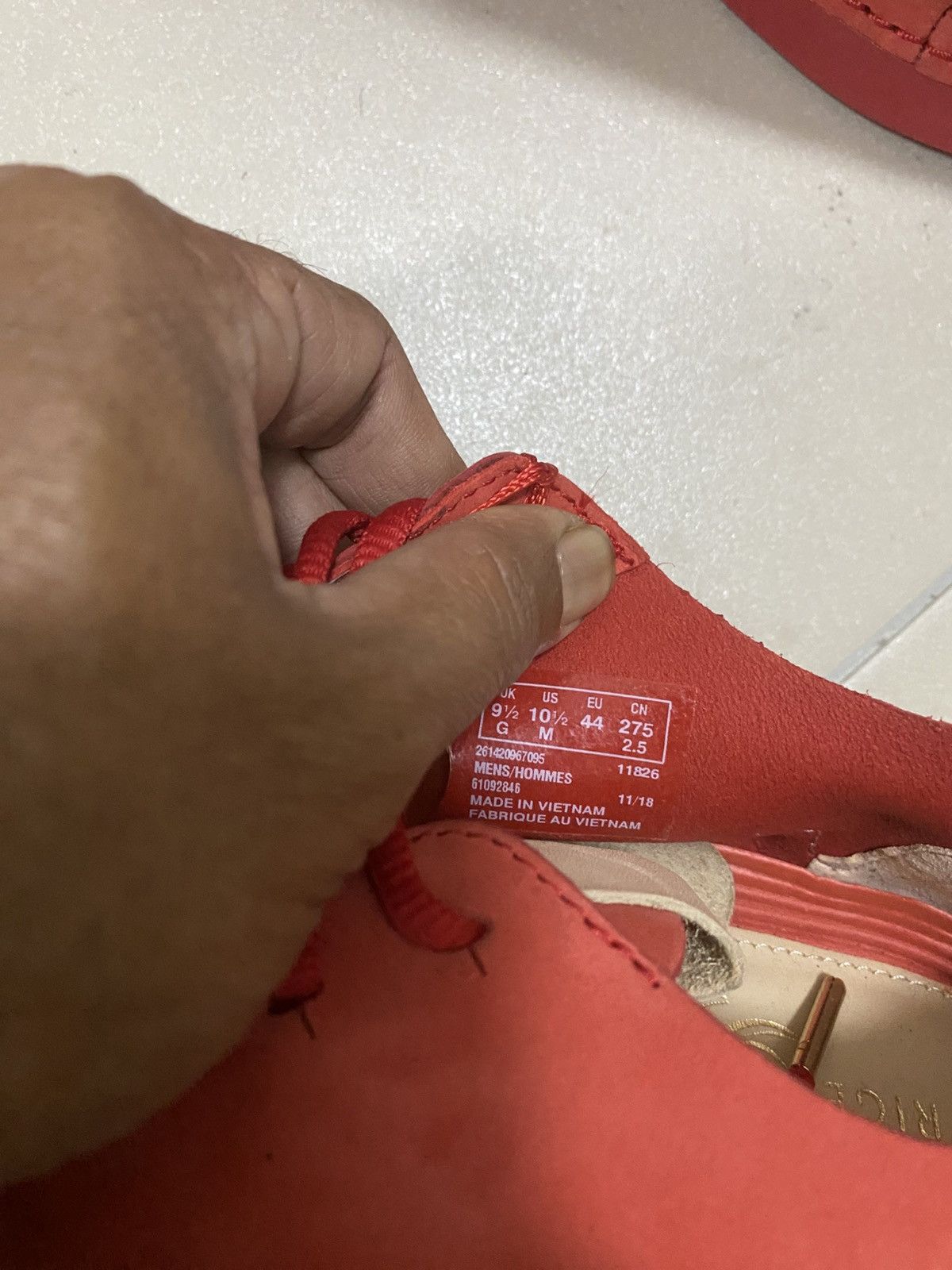 Clarks Clarks Trigenic Tri Spark Limited Edition Bright Red – NOS / Size US 10.5 / EU 43-44 - 6 Thumbnail