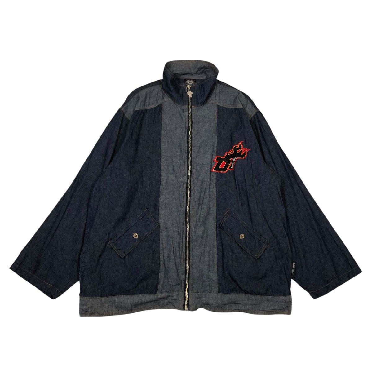 Dogtown 🔥VINTAGE DENIM ZIPPER JACKET DOGTOWN BACKHIT BIG LOGO DESIG Size US M / EU 48-50 / 2 - 2 Thumbnail