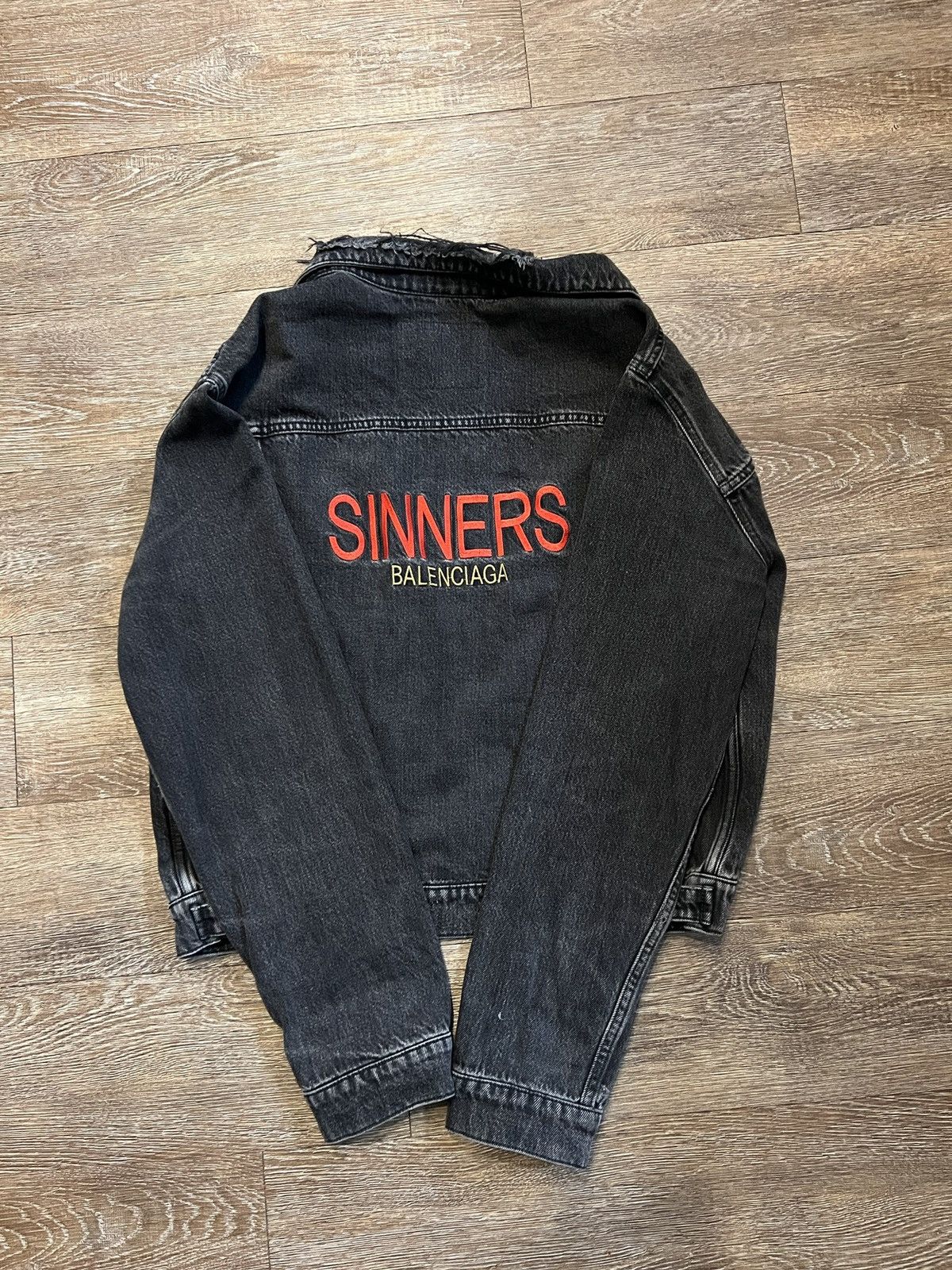 Efterligning spænding tilbagebetaling Balenciaga Balenciaga Sinners Denim Jacket | Grailed