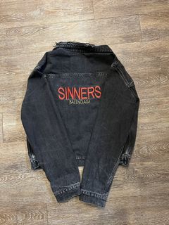 Sinners balenciaga store denim jacket