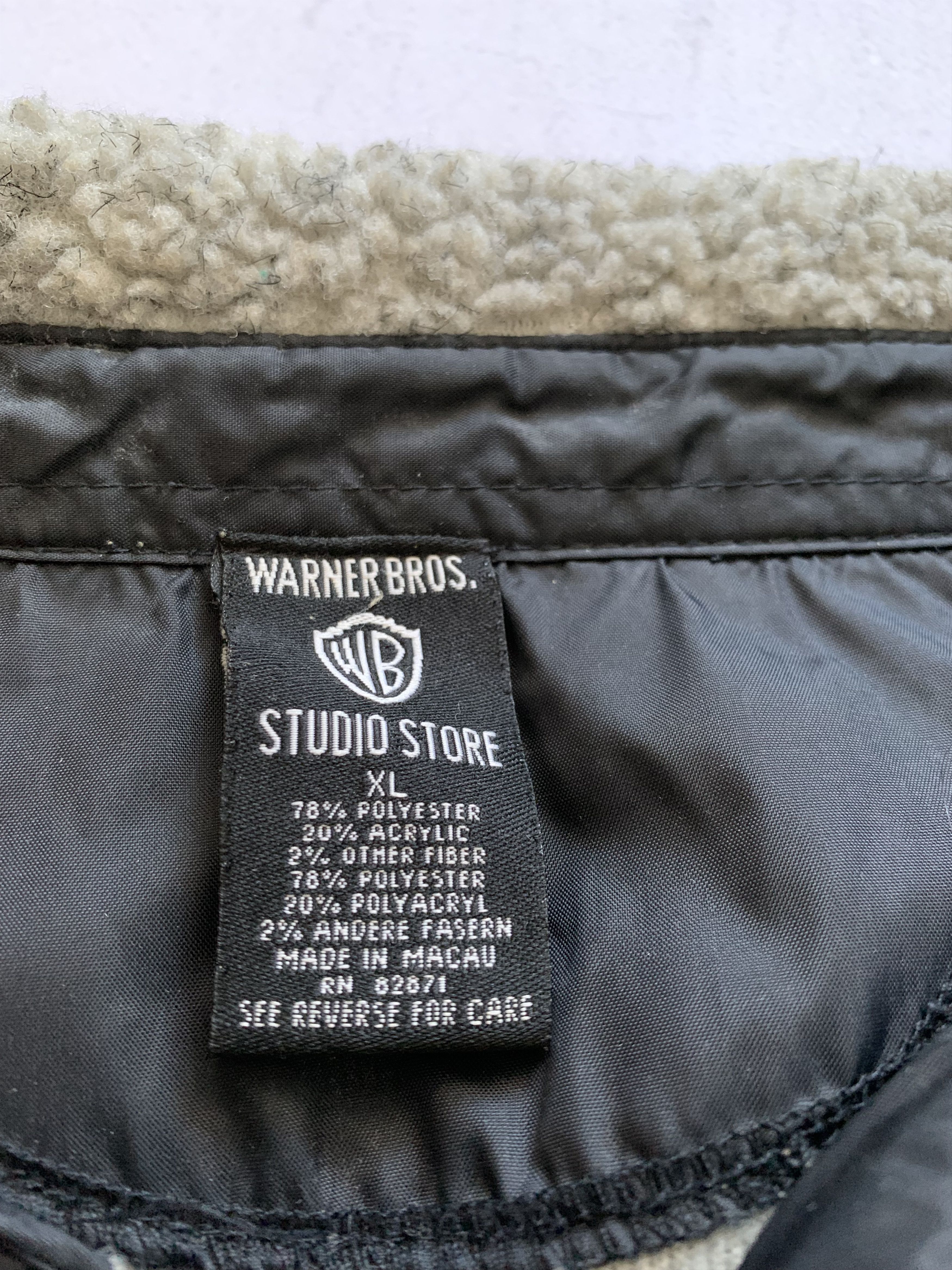 Warner Bros Vintage Warner Bros Jacket Fleece Overshot Baggy 90s Y2K Size US XL / EU 56 / 4 - 8 Thumbnail