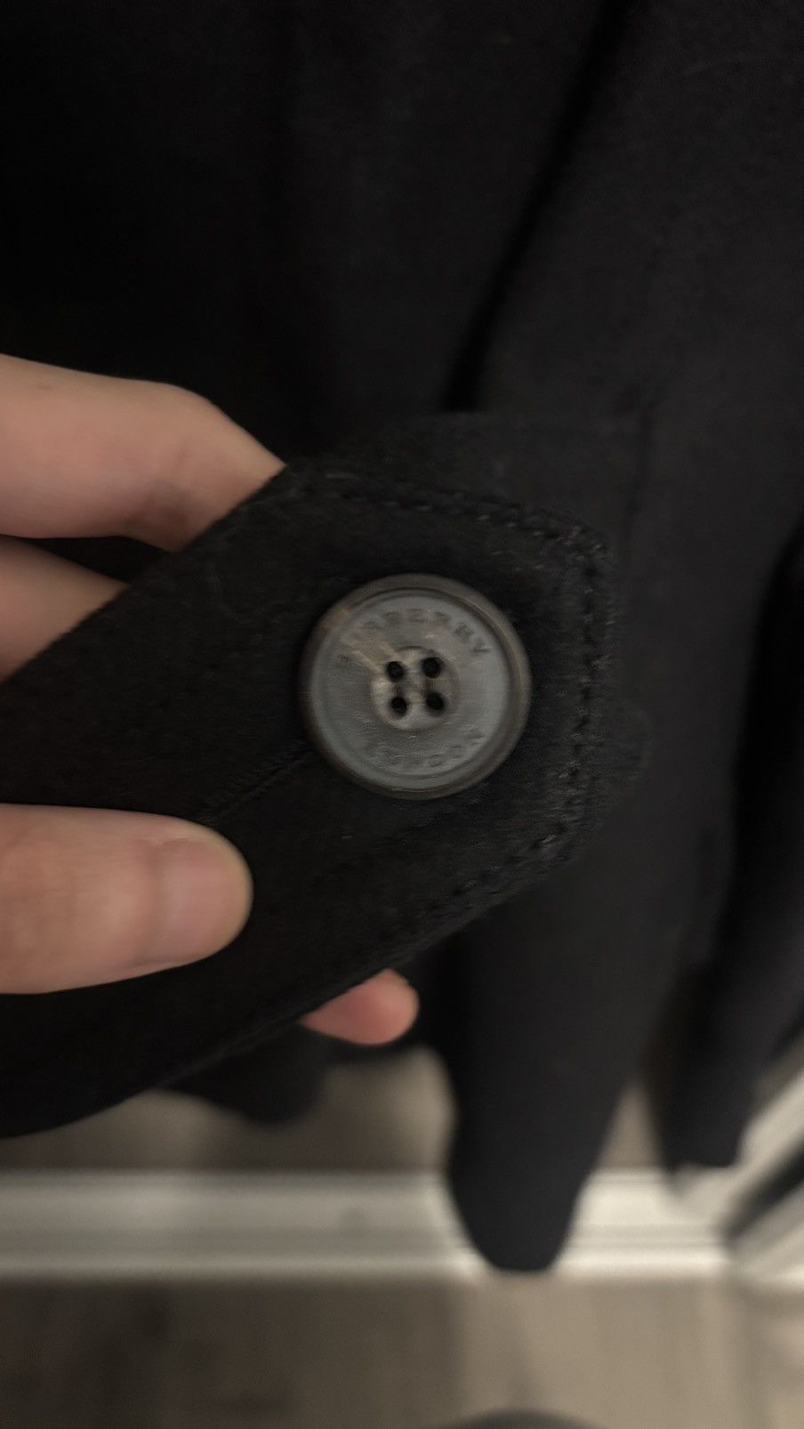 Burberry Prorsum Burberry London Black Wool Peacoat Size 50 Size US M / EU 48-50 / 2 - 4 Thumbnail