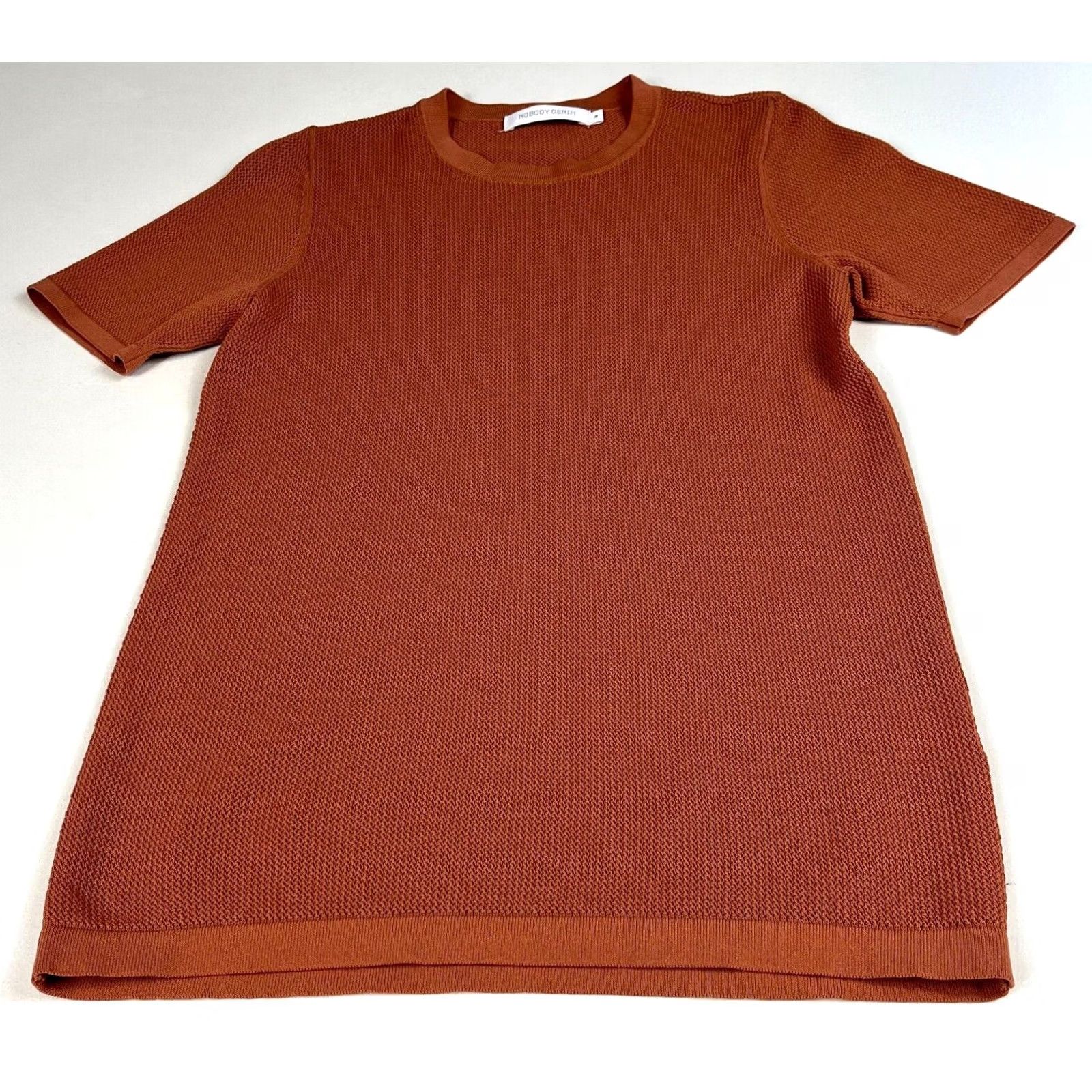 Nobody Denim Nobody Denim Edie Open Knit Top T-Shirt Women Terra M Adult Short Sleeve Round Neck Pullover Classic Lightweight Vintage/Pre-owned Size M / US 6-8 / IT 42-44 - 3 Thumbnail