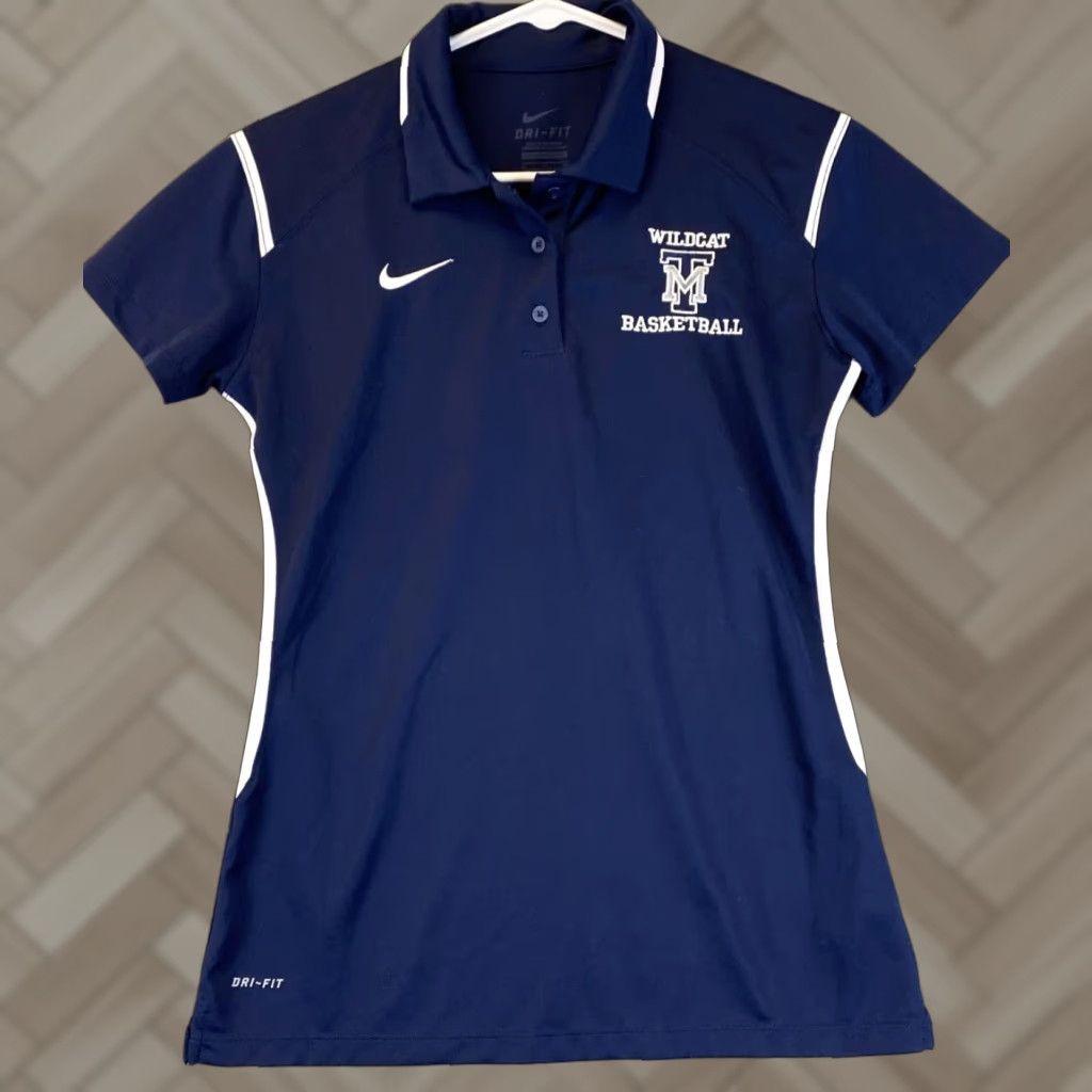 Nike Nike Dri-Fit Polo Shirt Women's Small Navy Activewear Short Sleeve Athletic Sports Size S / US 4 / IT 40 - 1 Thumbnail