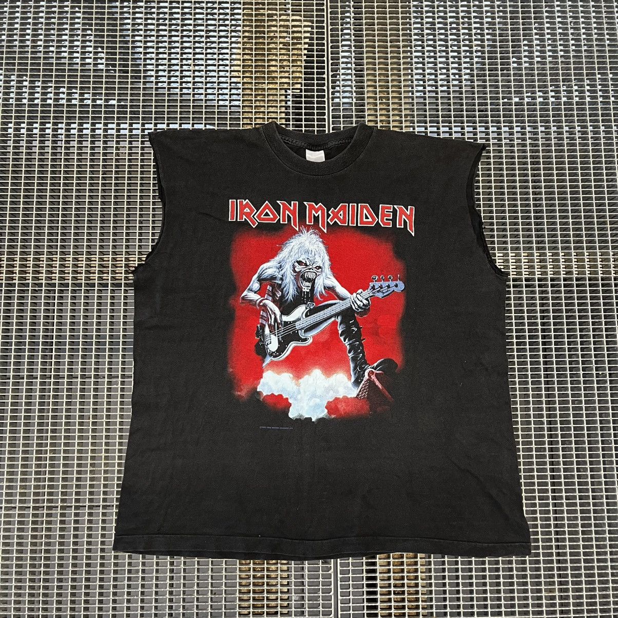 Iron Maiden 1993 Iron Maiden Vintage Sleeveless Tank Top T-shirt Rare Size US XL / EU 56 / 4 - 2 Thumbnail