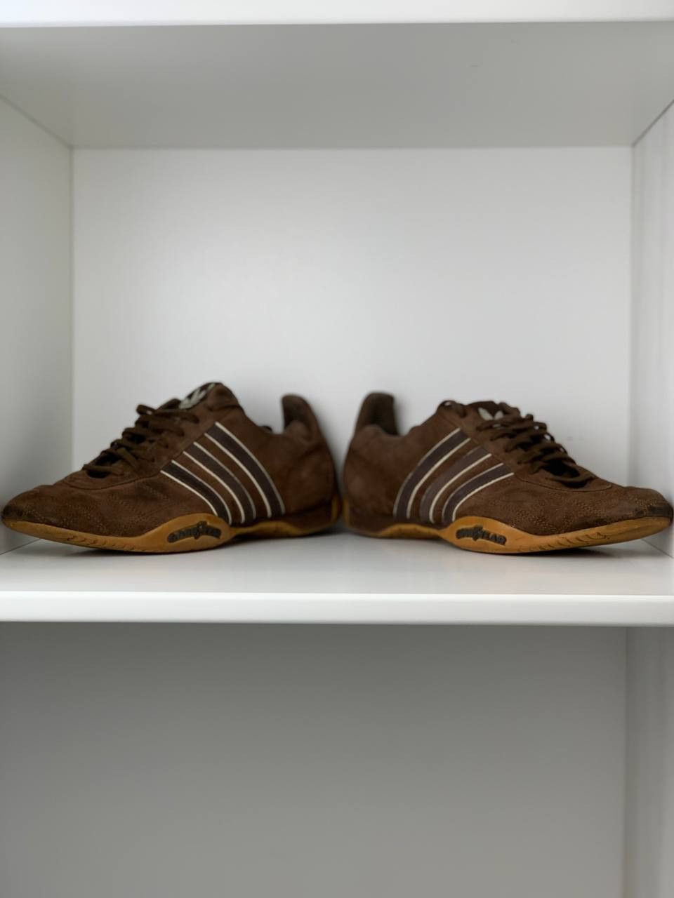Adidas Adidas Tuscany Goodyear Brown Leather Driving Shoes Size US 7 / EU 40 - 8 Thumbnail
