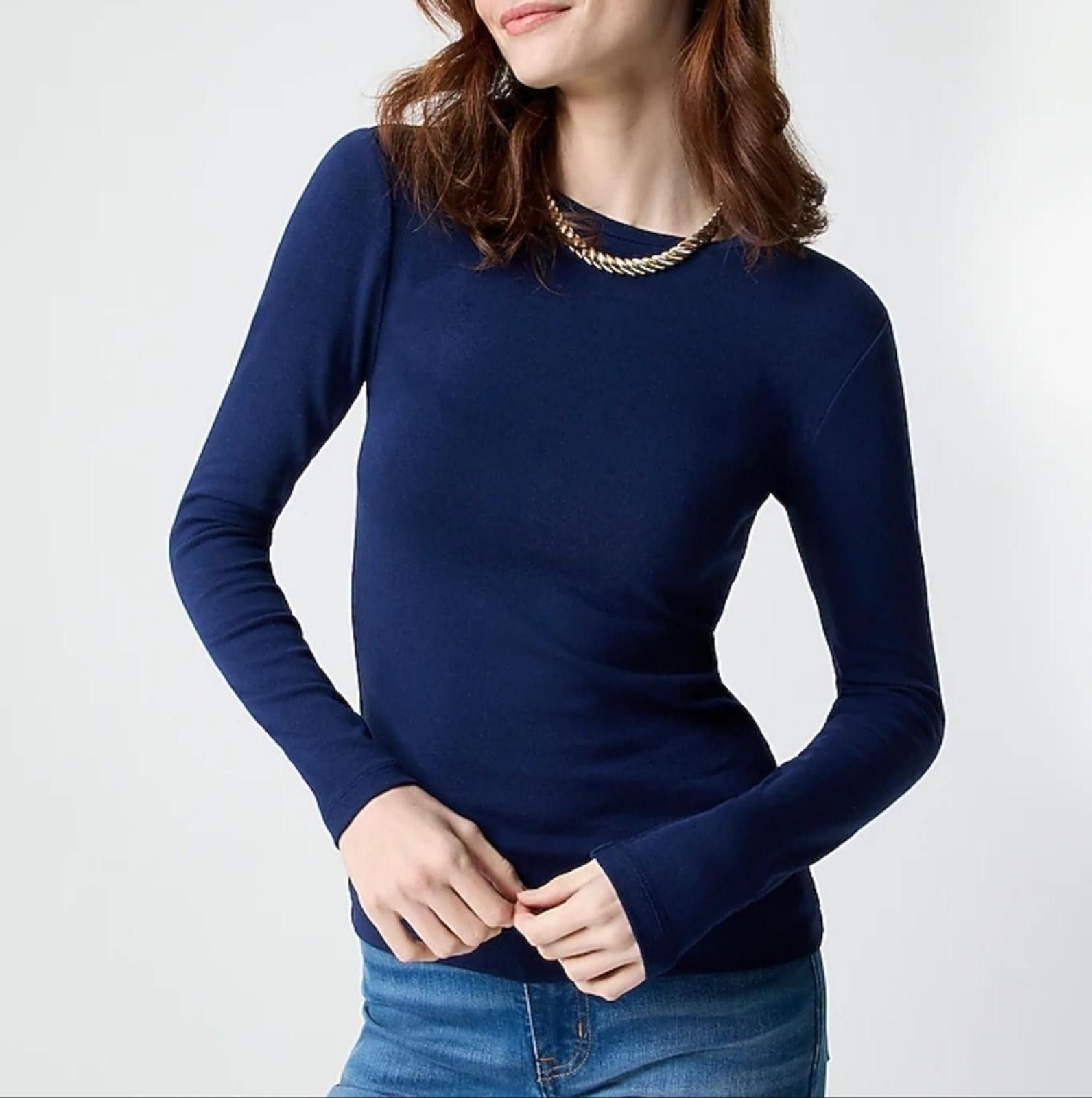 J.Crew J Crew Long-sleeve everyday tee Size L / US 10 / IT 46 - 1 Thumbnail