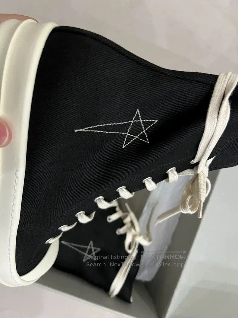 Rick Owens Rick Owens Embroidered Canvas High. Size US 8.5 / EU 41-42 - 3 Thumbnail