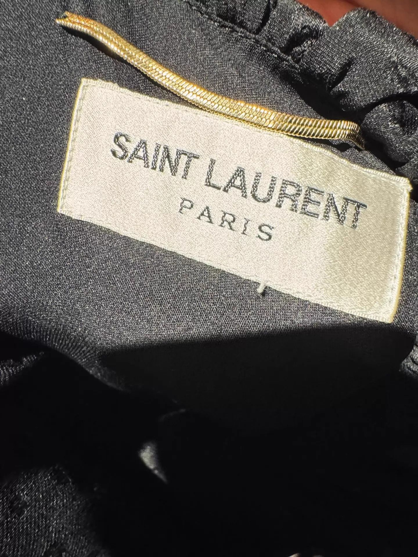 Saint Laurent Paris Saint Laurent 18SS Backless Ruffled Collar Silk Dress 38 Size XS / US 0-2 / IT 36-38 - 3 Thumbnail