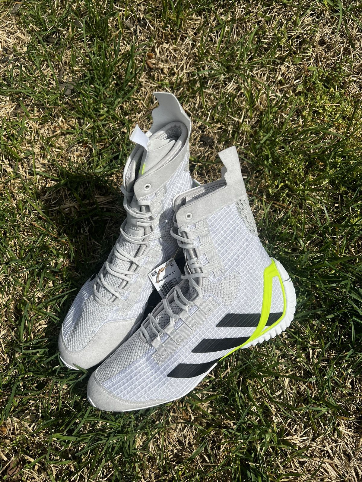 Adidas NEW Adidas Speedex 23 size 7.5 Mens Boxing Shoes Boots White Size US 7.5 / EU 40-41 - 6 Thumbnail