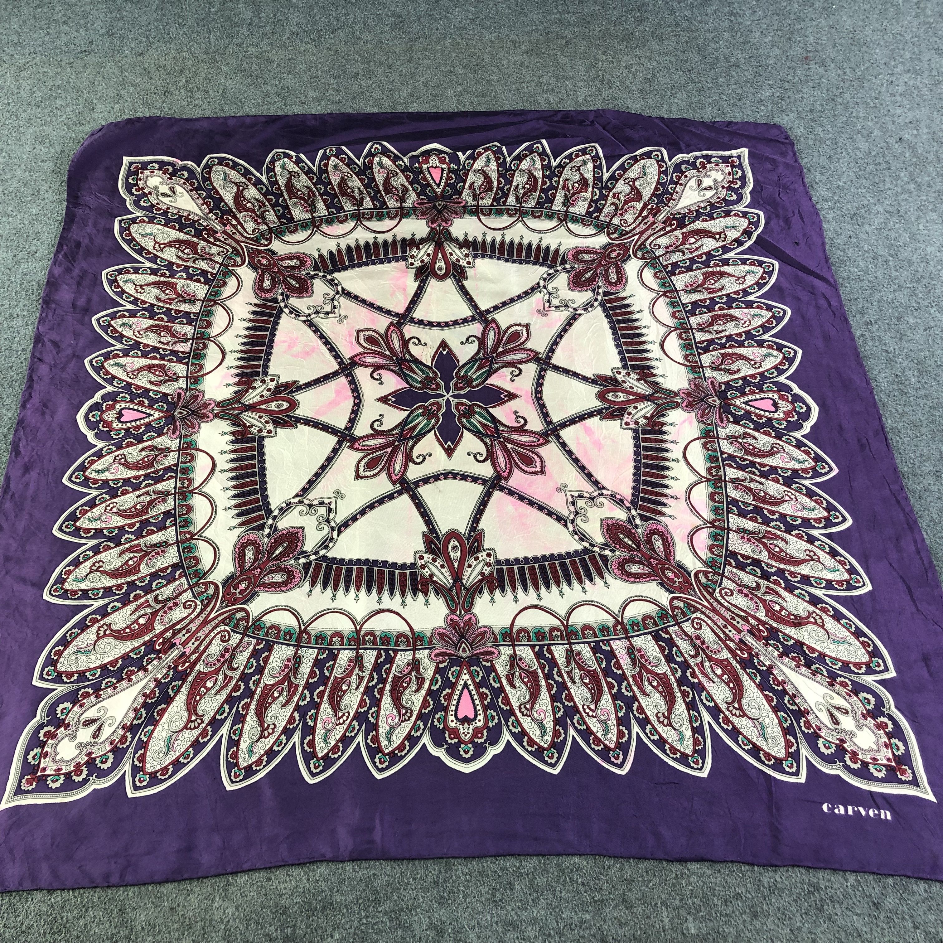 Carven Carven Hand Rolled Silk Scarf M528 Size ONE SIZE - 1 Thumbnail