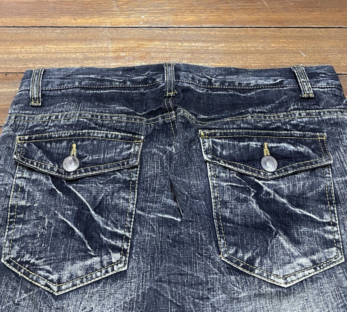 LOWBOX Very Rare Design Vintage Japanese Brand Lowbox Jeans 1990s Size US 33 - 4 Thumbnail