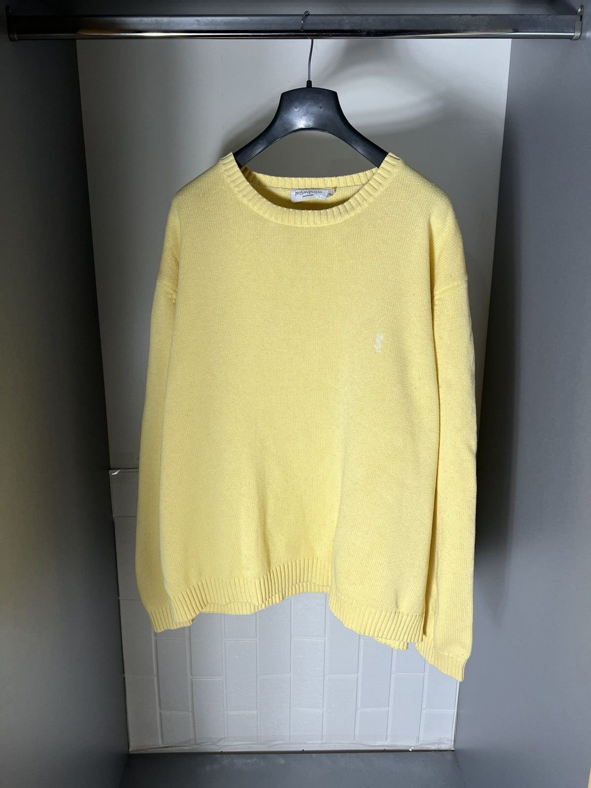 VERY RARE YVES SAINT LAURENT SWEATER KNIT LUXURY RETRO 90s