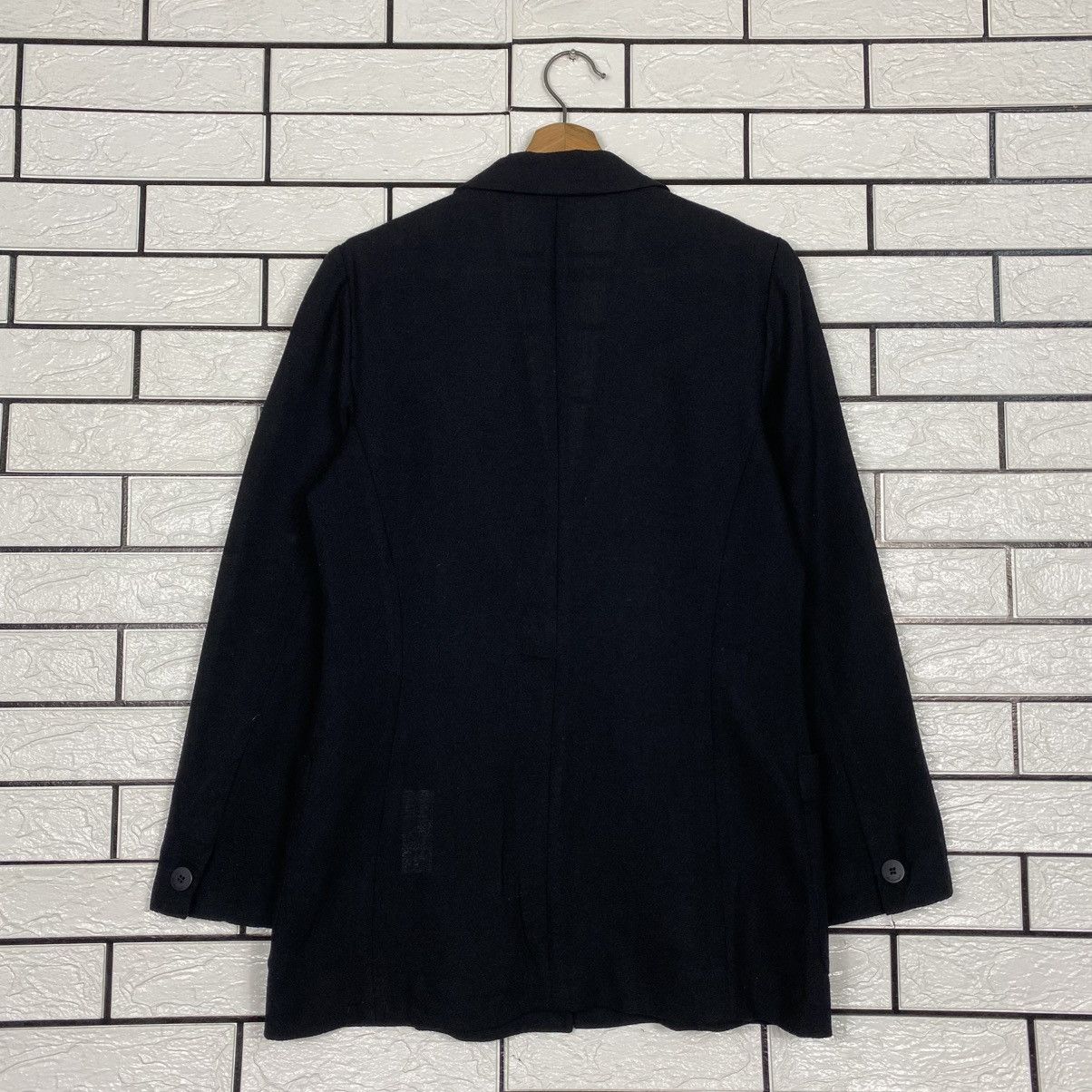 Burberry 📌Rich Black Button Jacket Burberrys Size US XXS / EU 40 - 9 Thumbnail