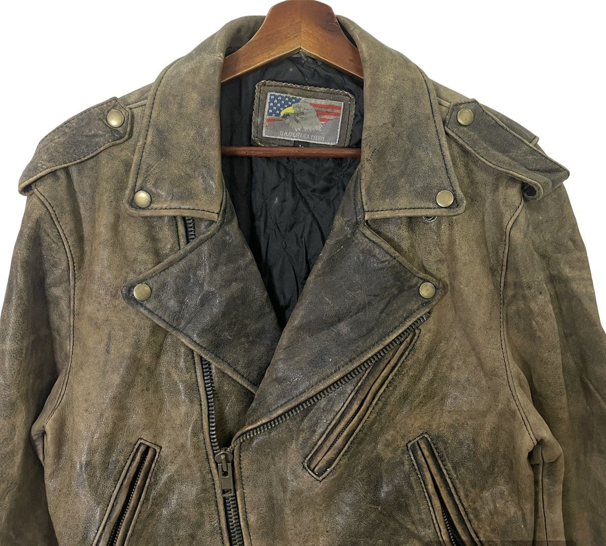 Japanese Brand Vintage Eagle Leather Bikers Jacket Size US M / EU 48-50 / 2 - 10 Thumbnail