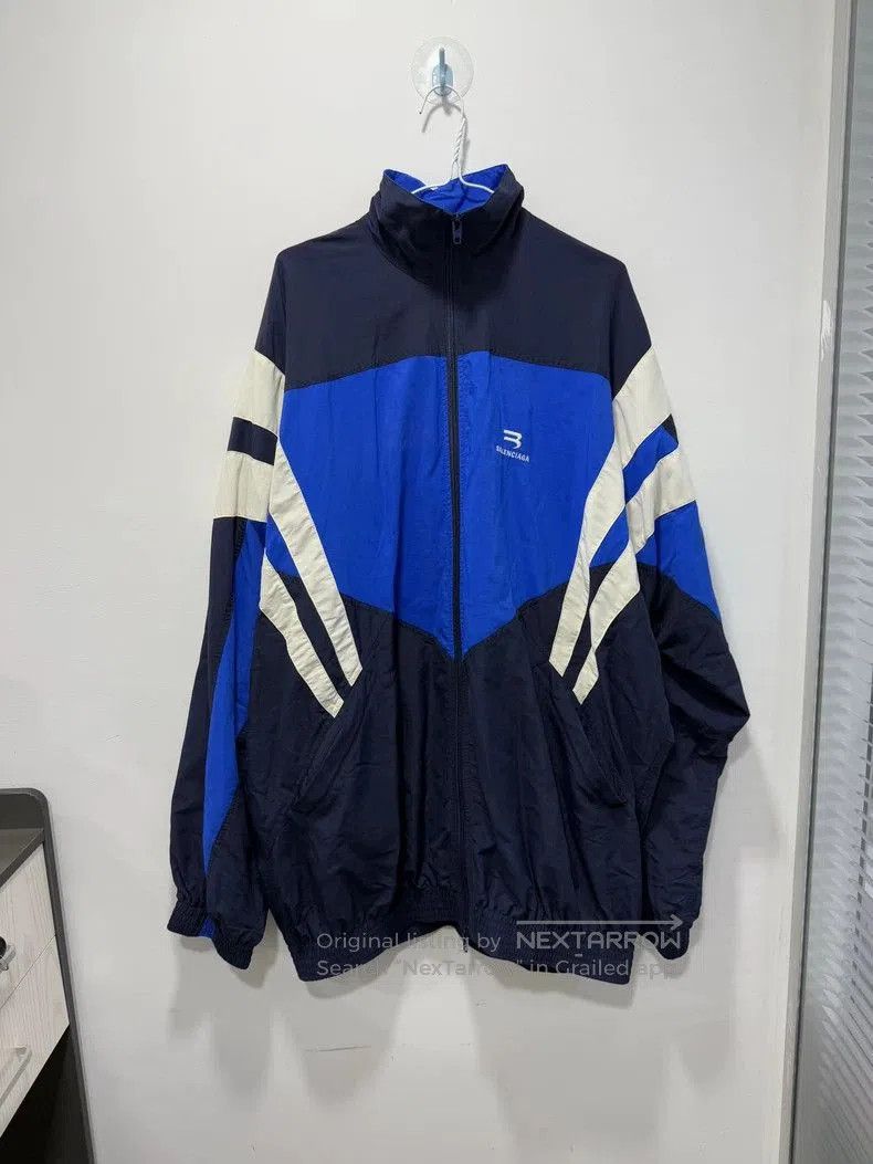 Balenciaga Balenciaga White Blue School Jacket. Size US XXS / EU 40 - 1 Thumbnail