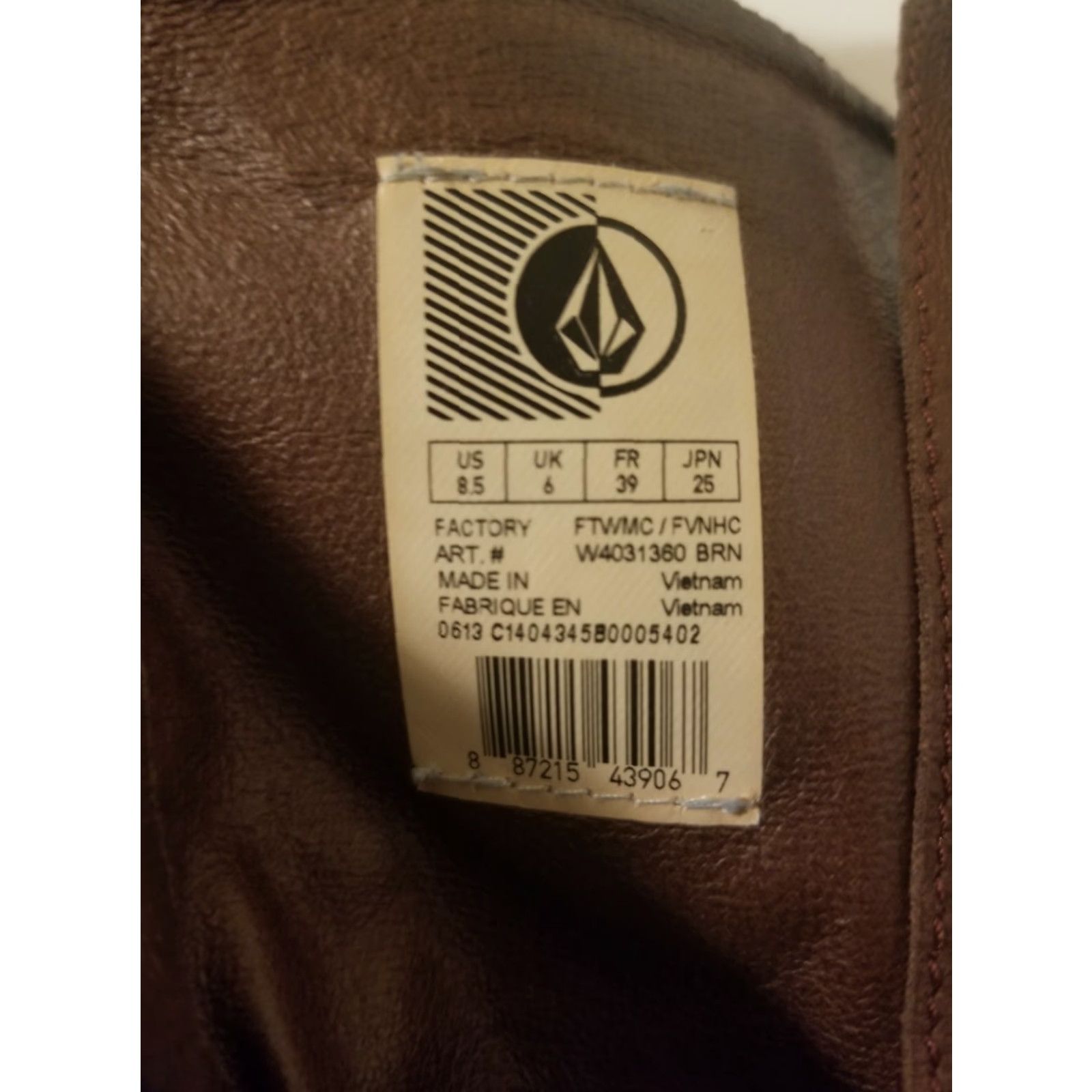 Volcom VINTAGE Volcom Brown Leather Boots Size 8.5 Womens Low Heel Lace Zipper Size US 8.5 / IT 38.5 - 8 Thumbnail