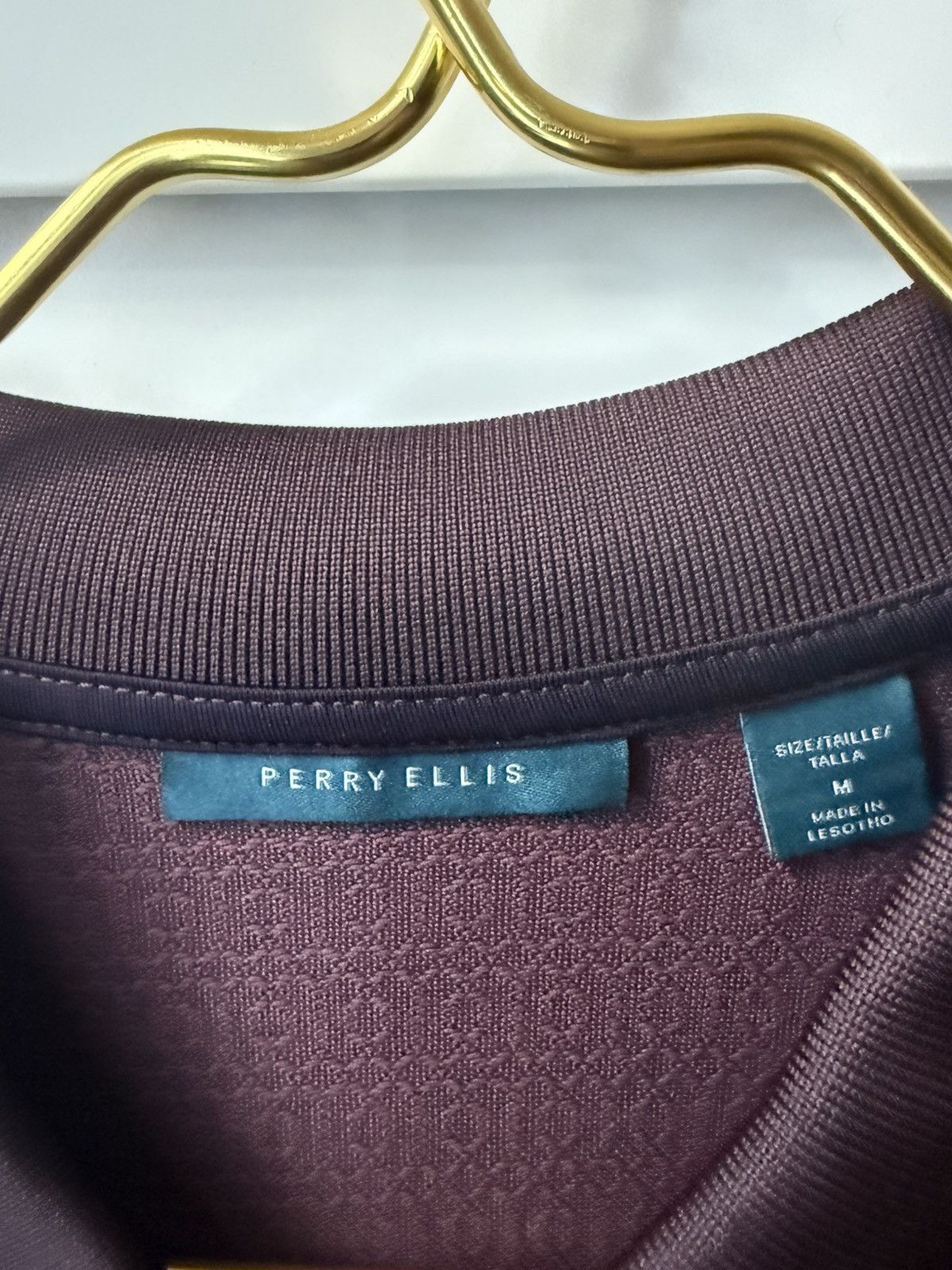 Perry Ellis Perry Ellis textured polo shirt – men’s medium Size US M / EU 48-50 / 2 - 8 Thumbnail