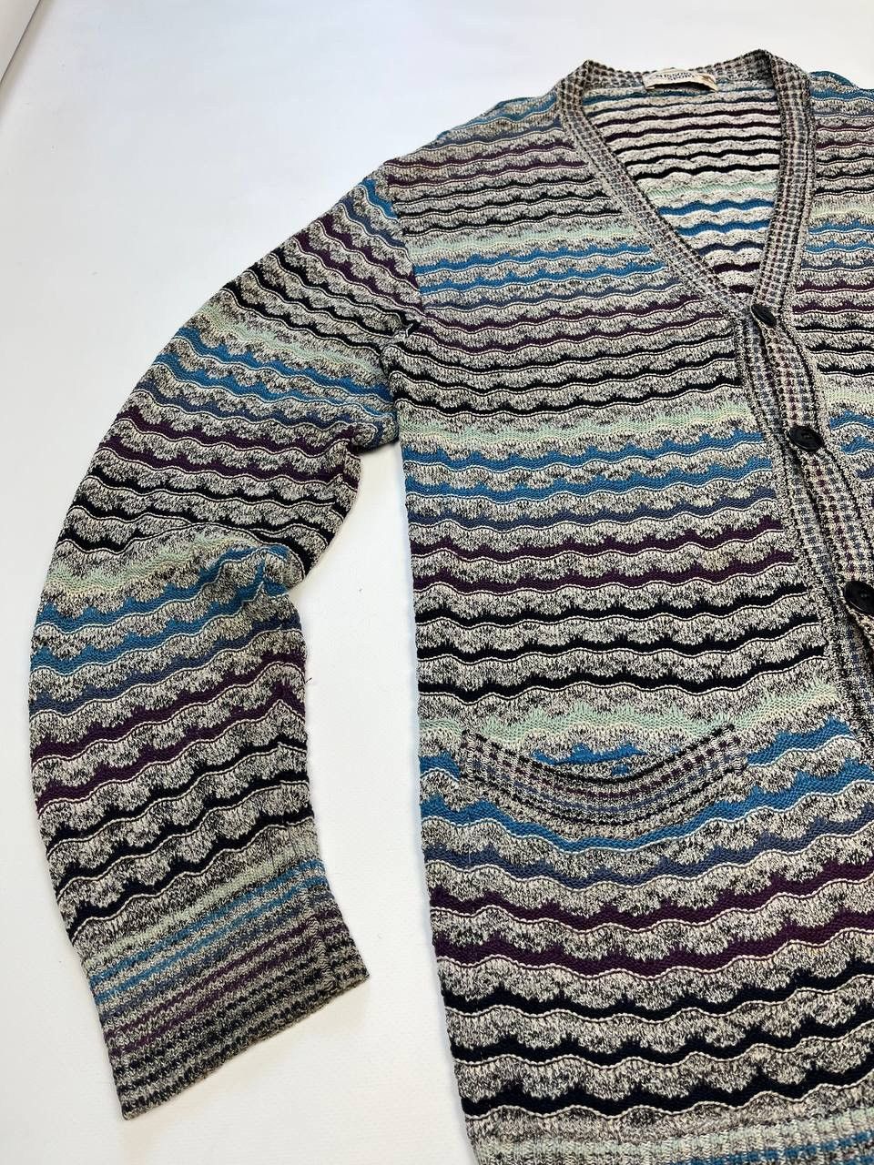 Missoni Vintage Missoni Luxury knit Cardigan Sweater Jumper Cotton Size US XL / EU 56 / 4 - 3 Thumbnail