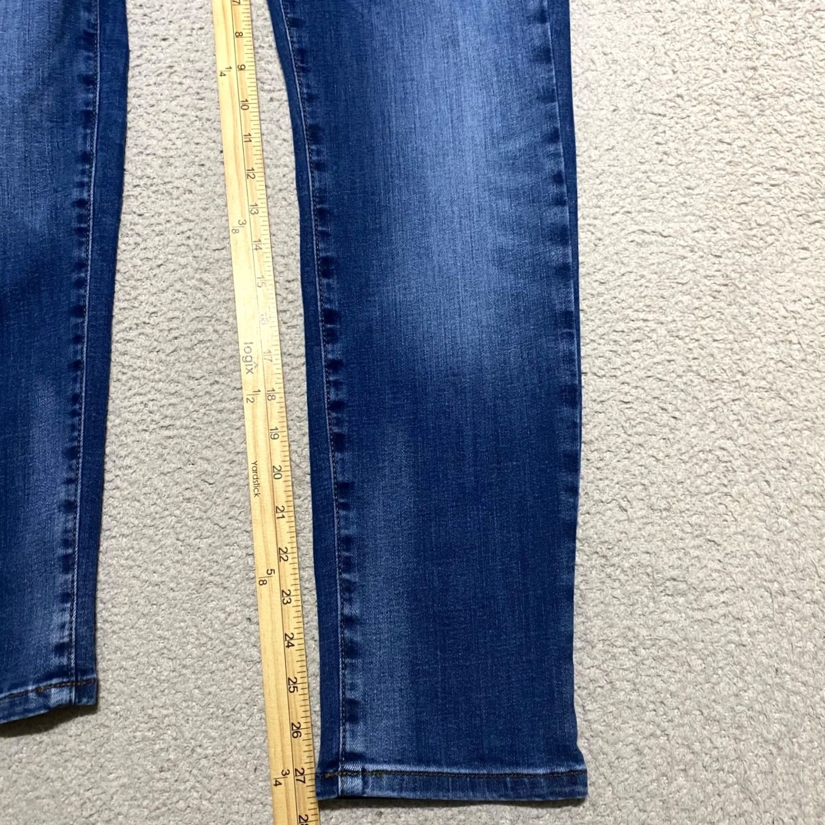 J. Jill J. Jill Jeans Womens 6P Petites Blue Denim Straight Mid Rise Medium Wash Size 28" / US 6 / IT 42 - 6 Thumbnail